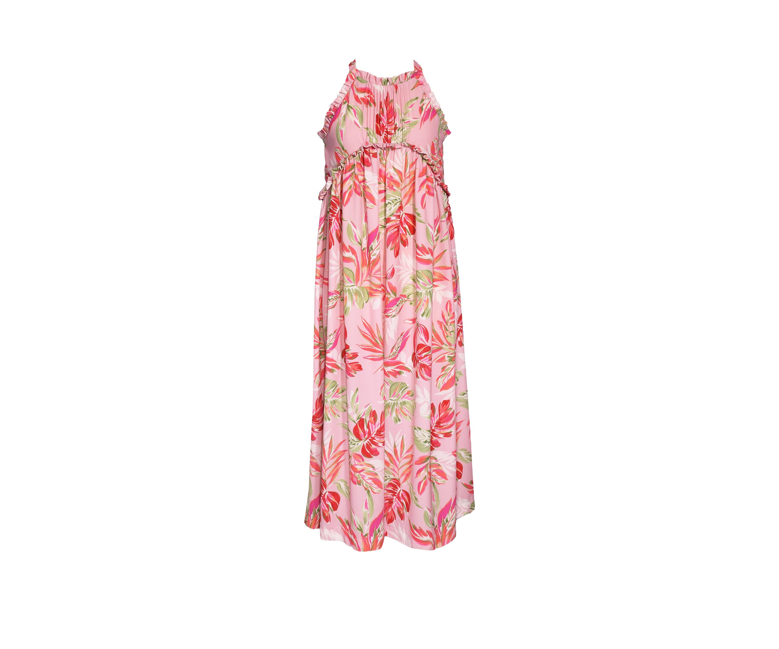 Girls 7-16 Palm Printed Maxi Dress