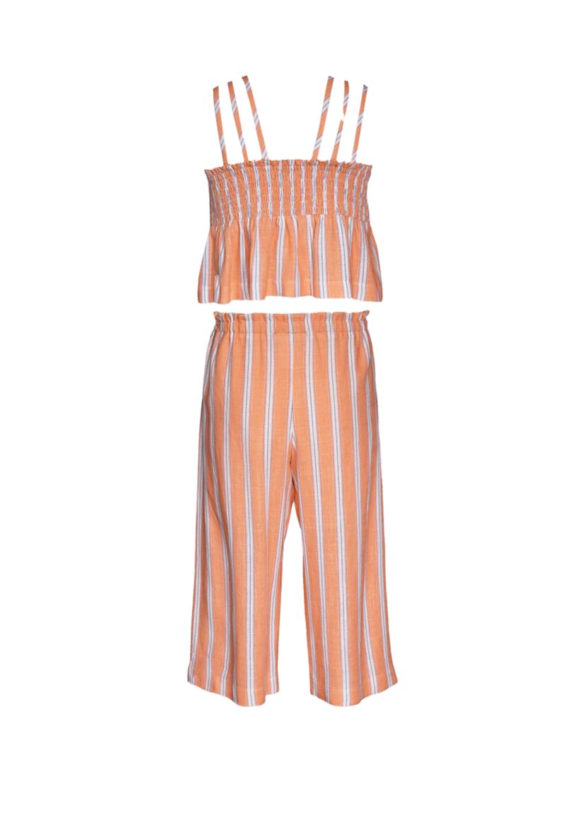 Girls 7-16 Striped Top and Pants Set