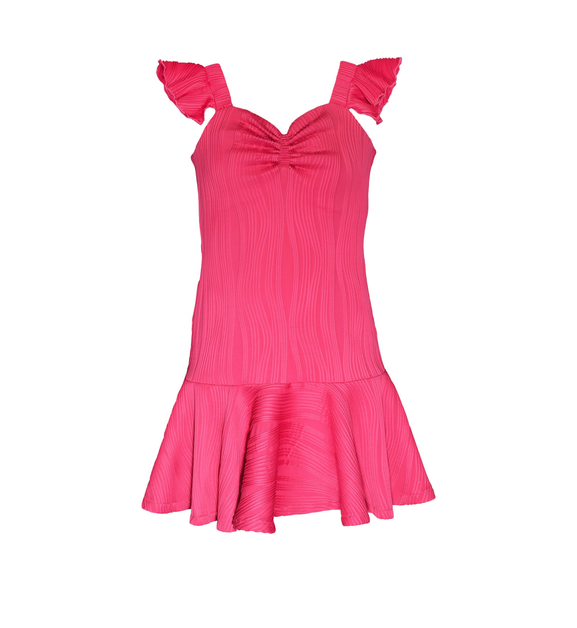 Girls 7-16 Textured Knit Drop Waist Dress