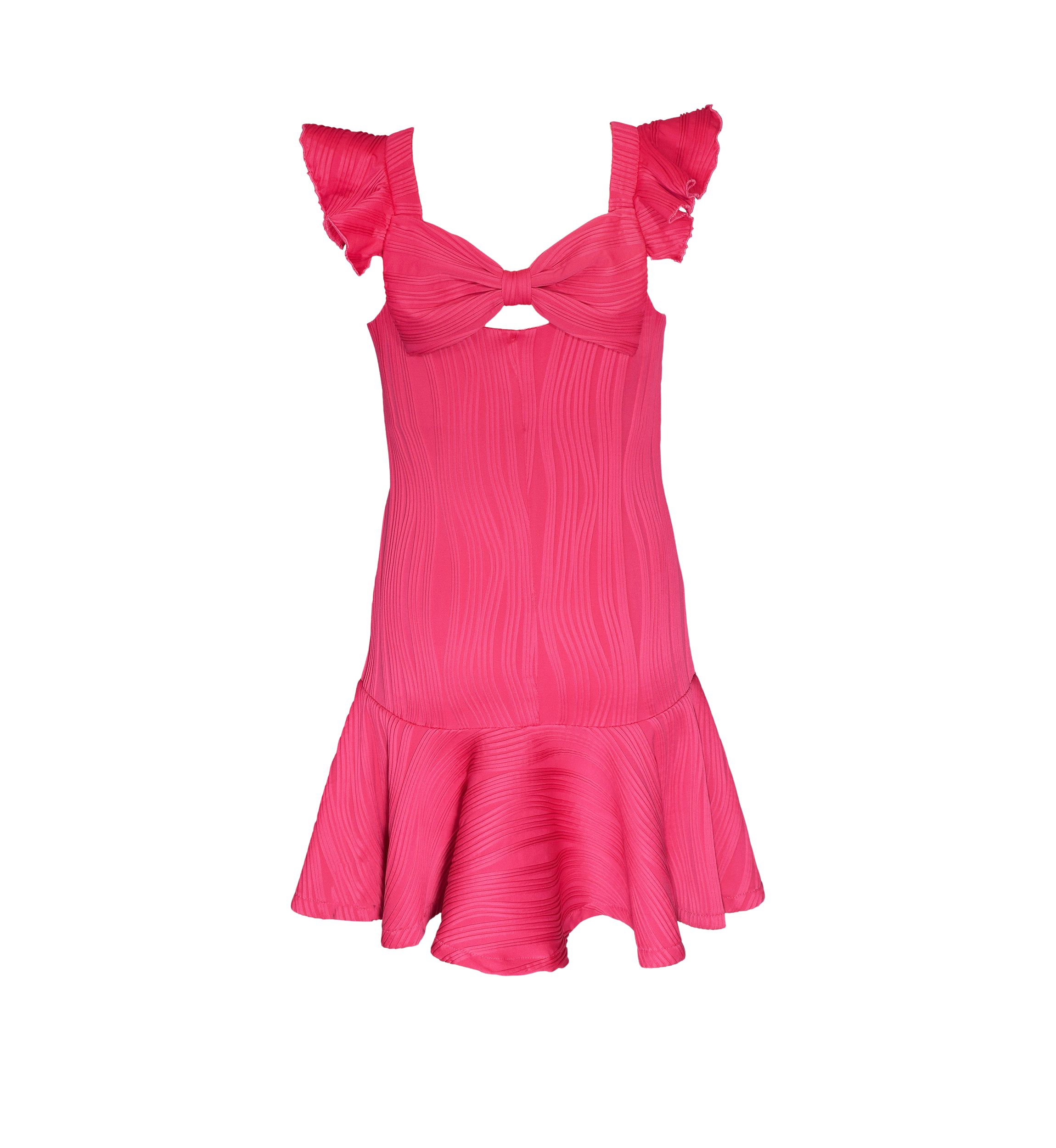 Girls 7-16 Textured Knit Drop Waist Dress