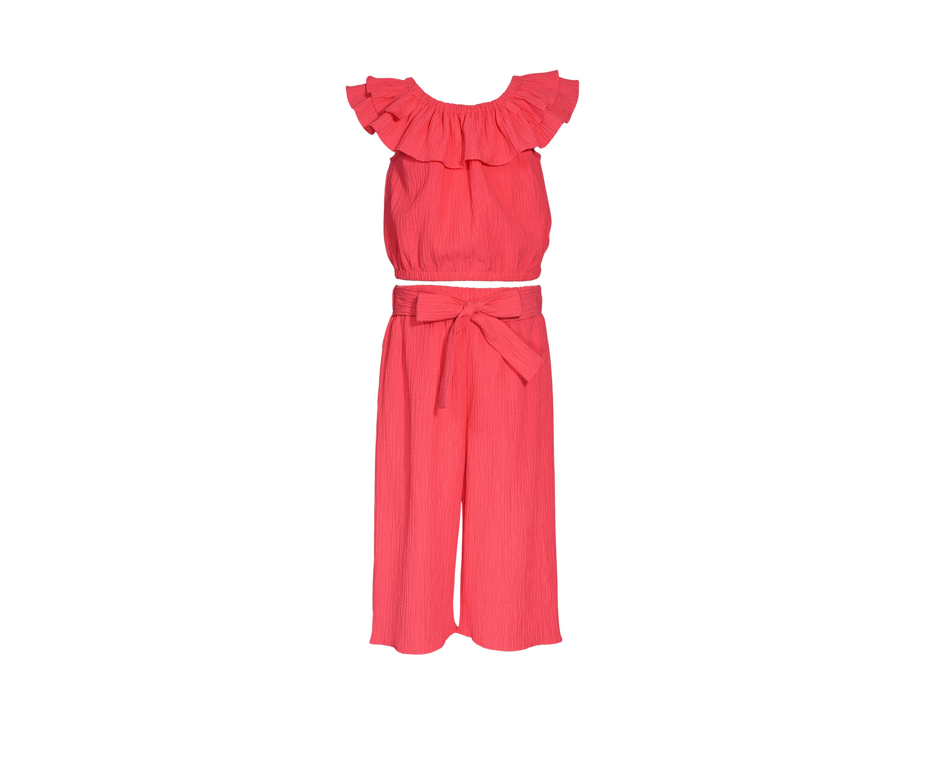 Girls 7-16 Gauze Pants Set