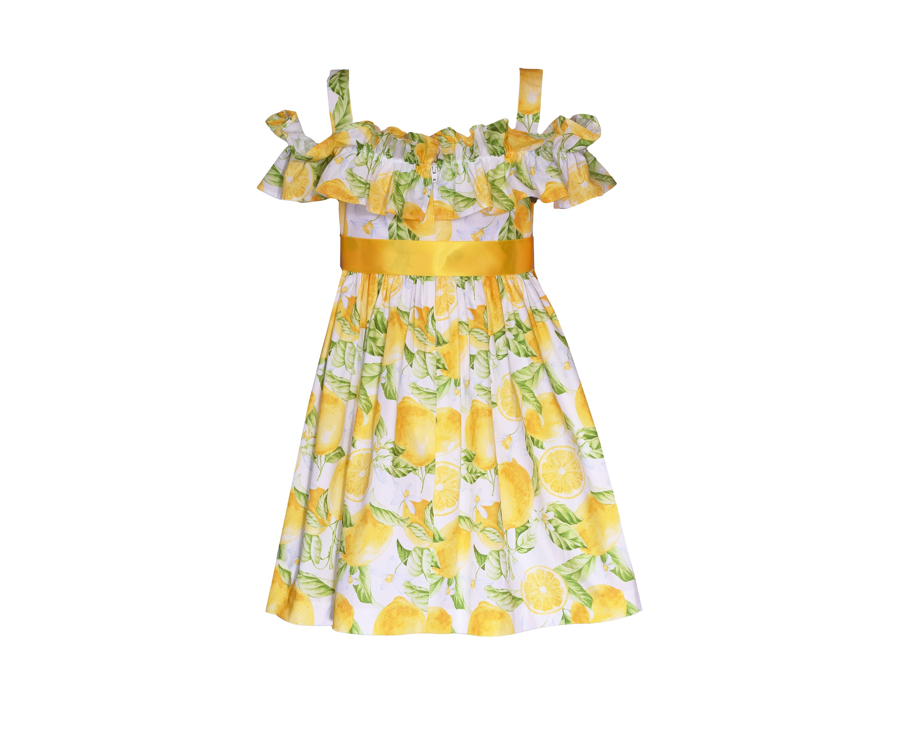 Girls 7-16 Lemon Print Dress
