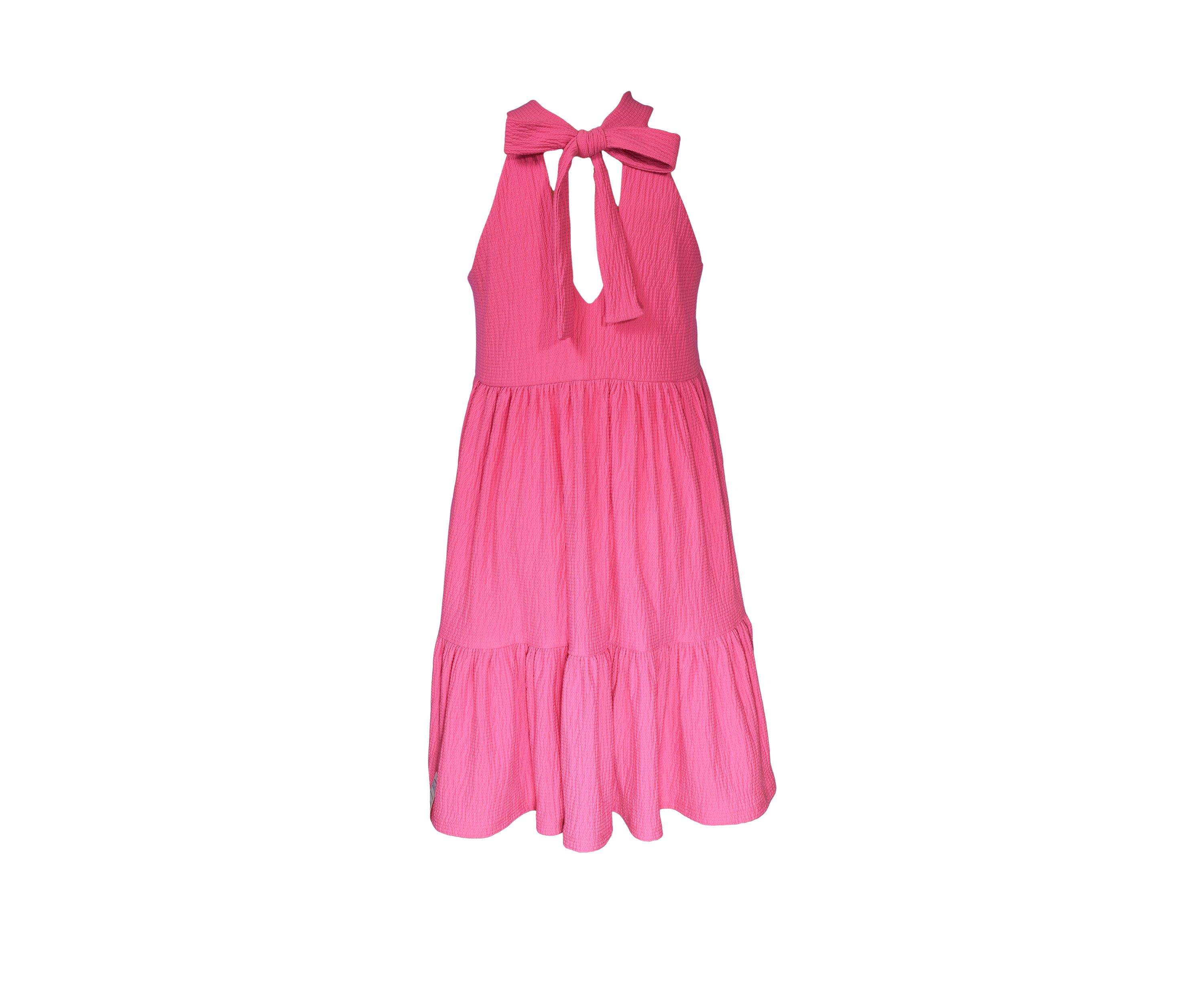 Girls 7-16 Sleeveless Halter Solid Dress