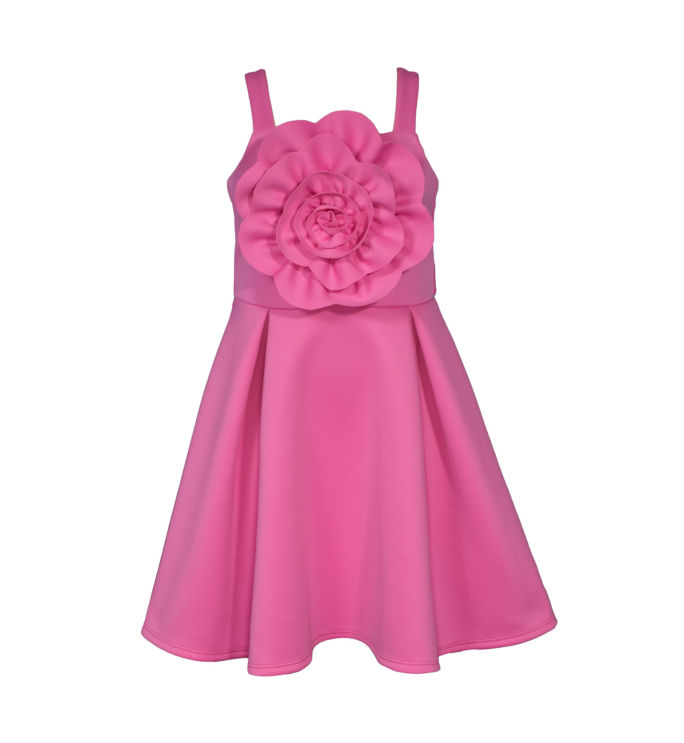 Girls 7-16 Flower Scuba Skater Dress