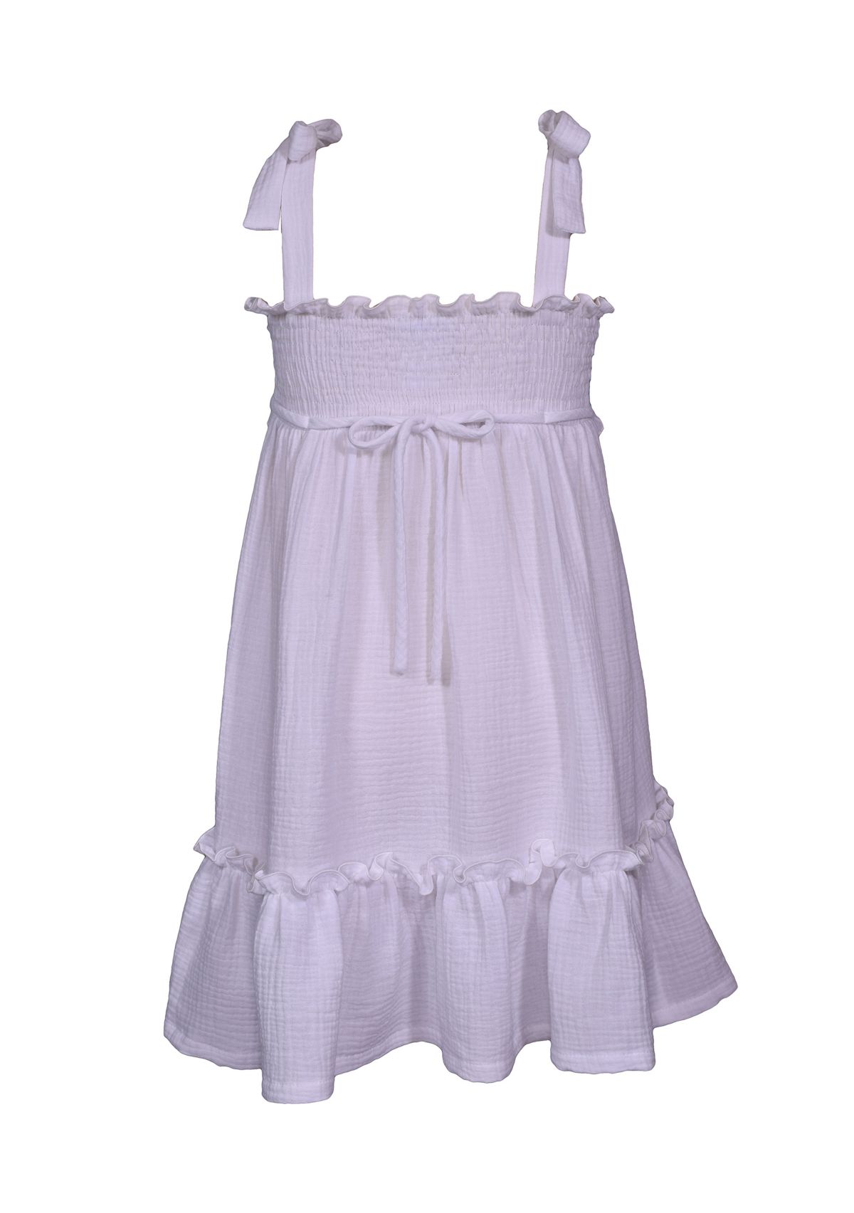 Girls 7-16 Crochet Bodice Dress