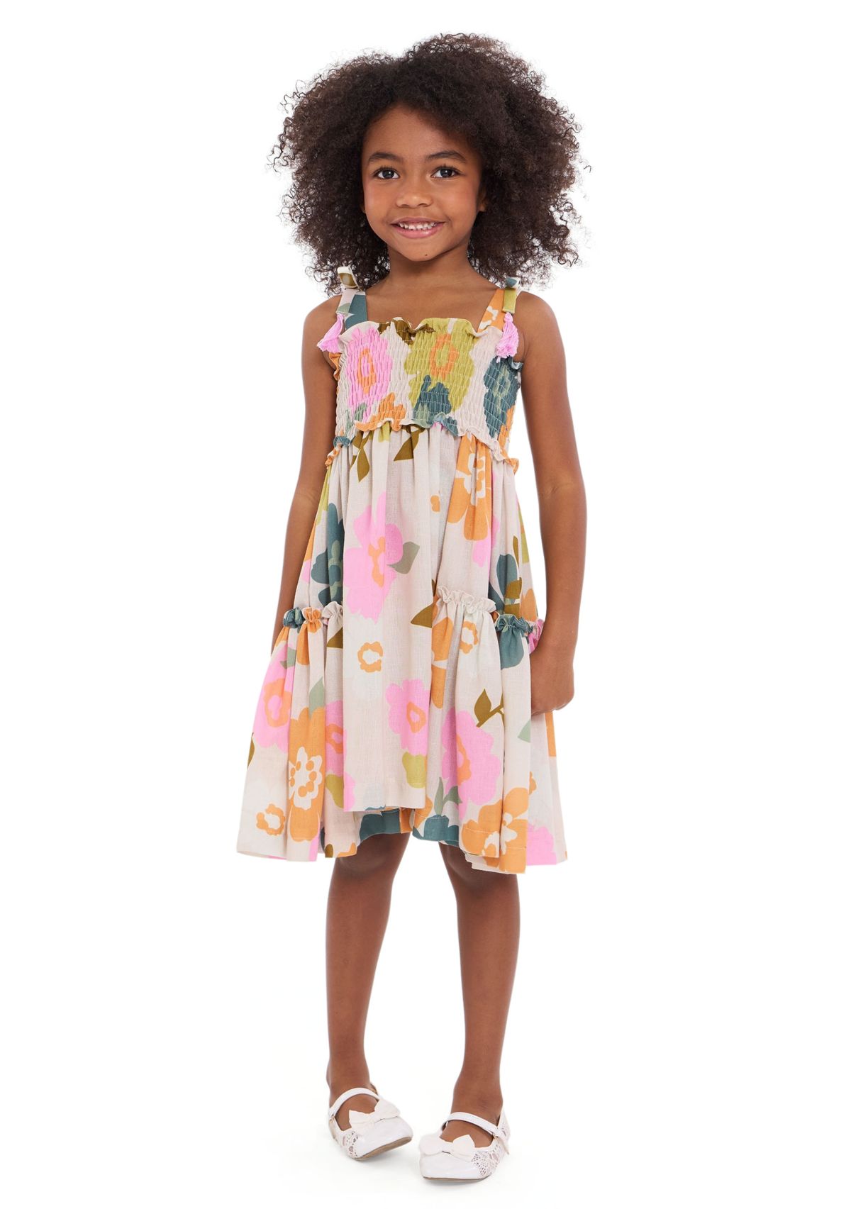 Girls 7-16 Oversized Floral Printed Sundress
