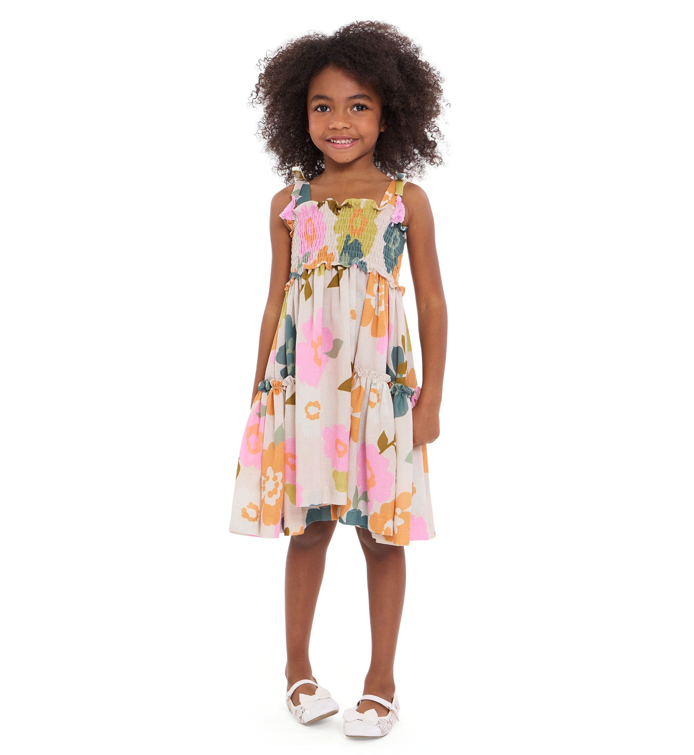 Girls 7-16 Oversized Floral Printed Sundress