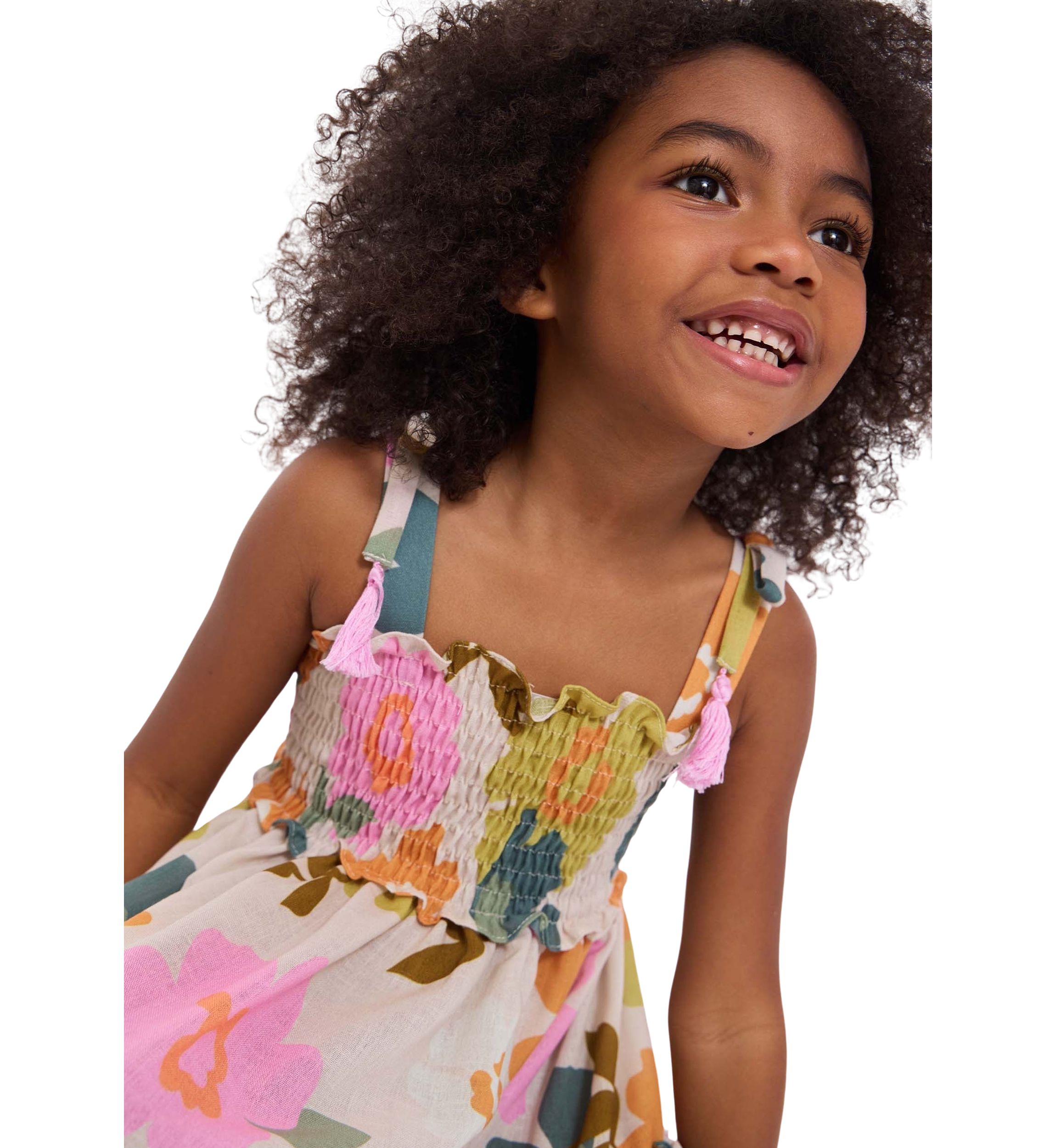 Girls 7-16 Oversized Floral Printed Sundress