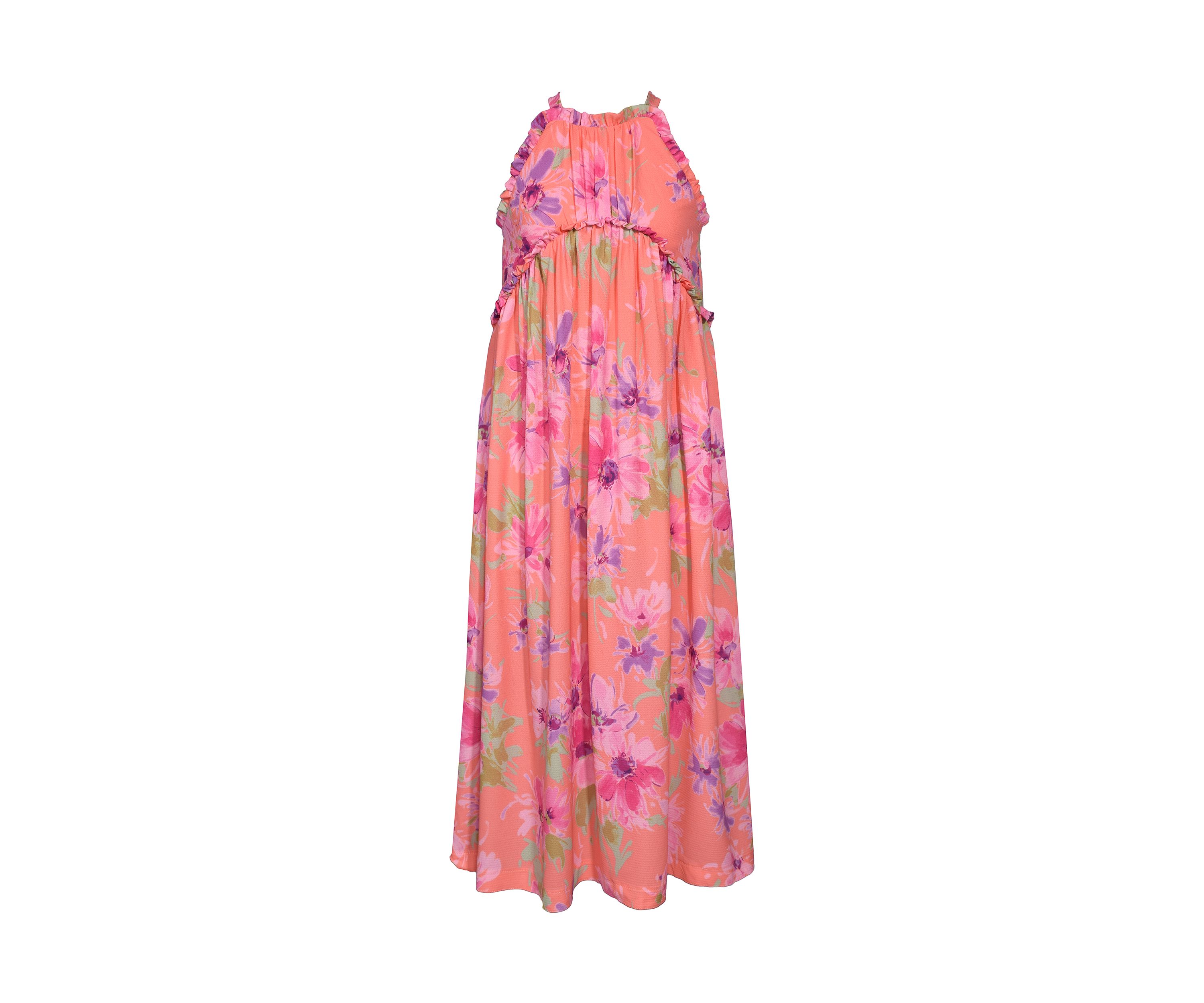 Girls 7-16 Sleeveless Printed Maxi Dress