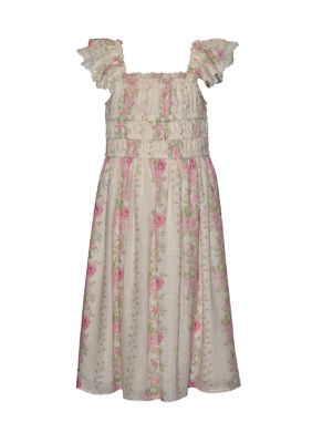 Bonnie Jean Girls 7-16 Floral Maxi Dress, Pink