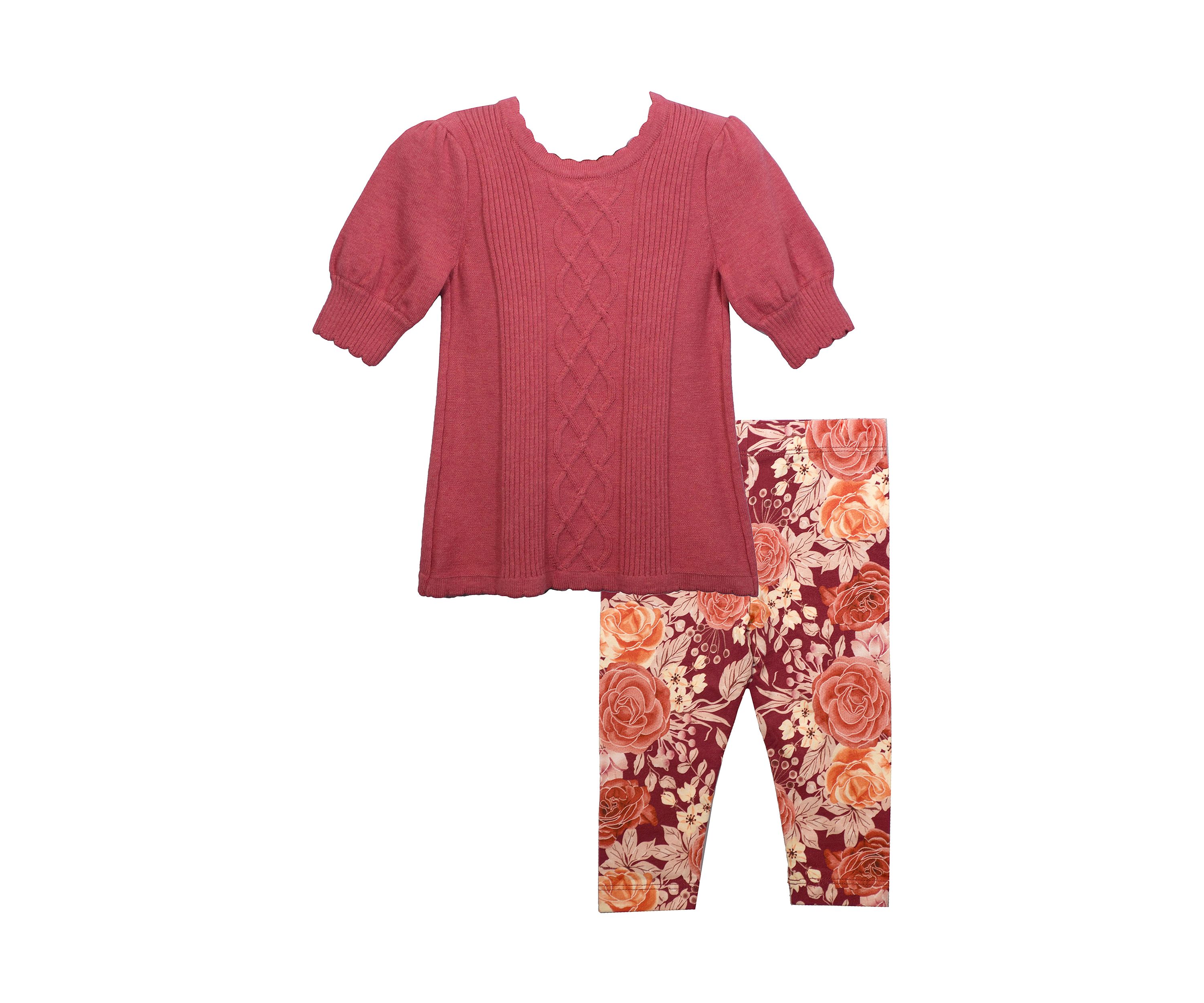 Girls 4-6x Puff Sweater Set