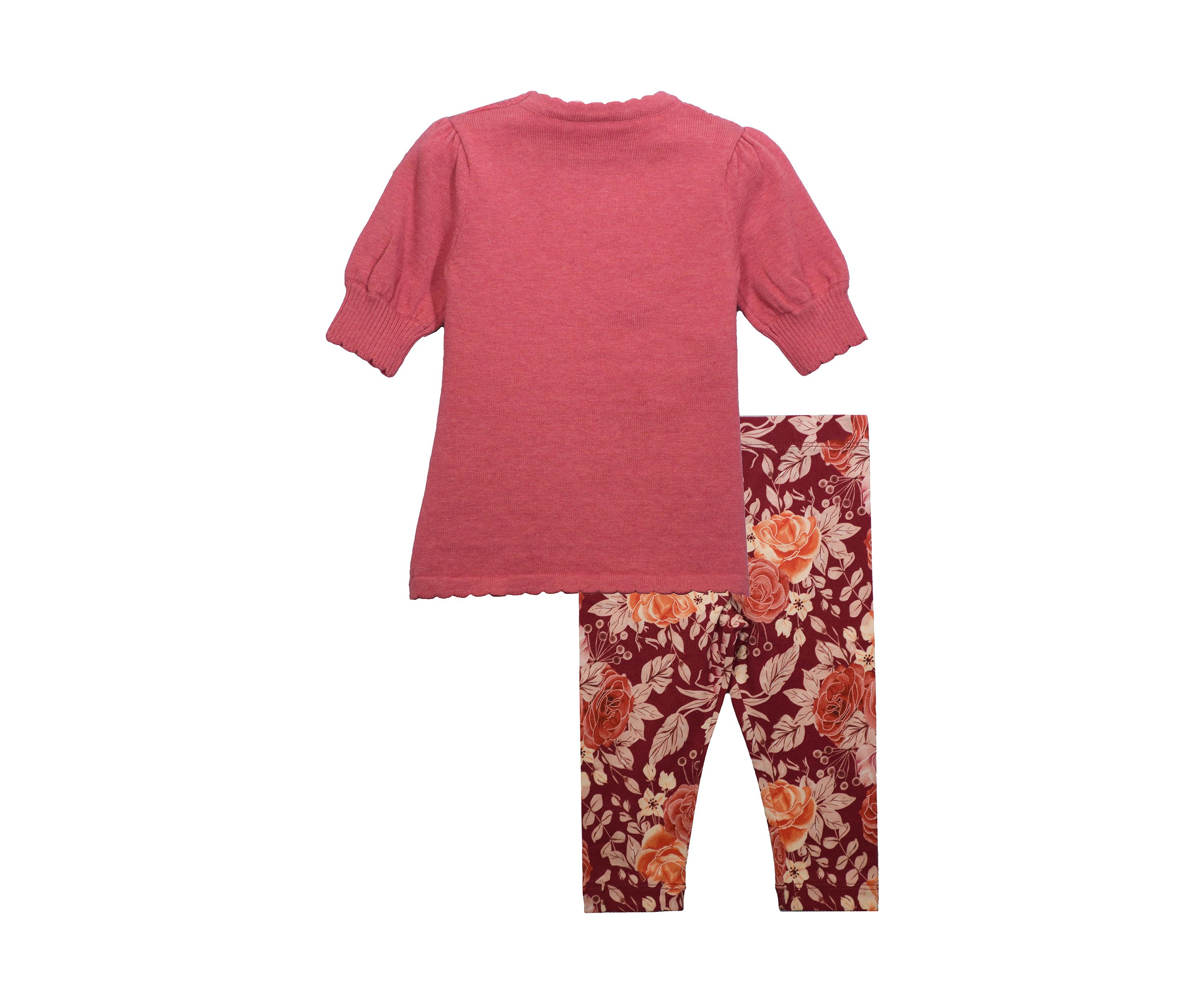 Girls 4-6x Puff Sweater Set
