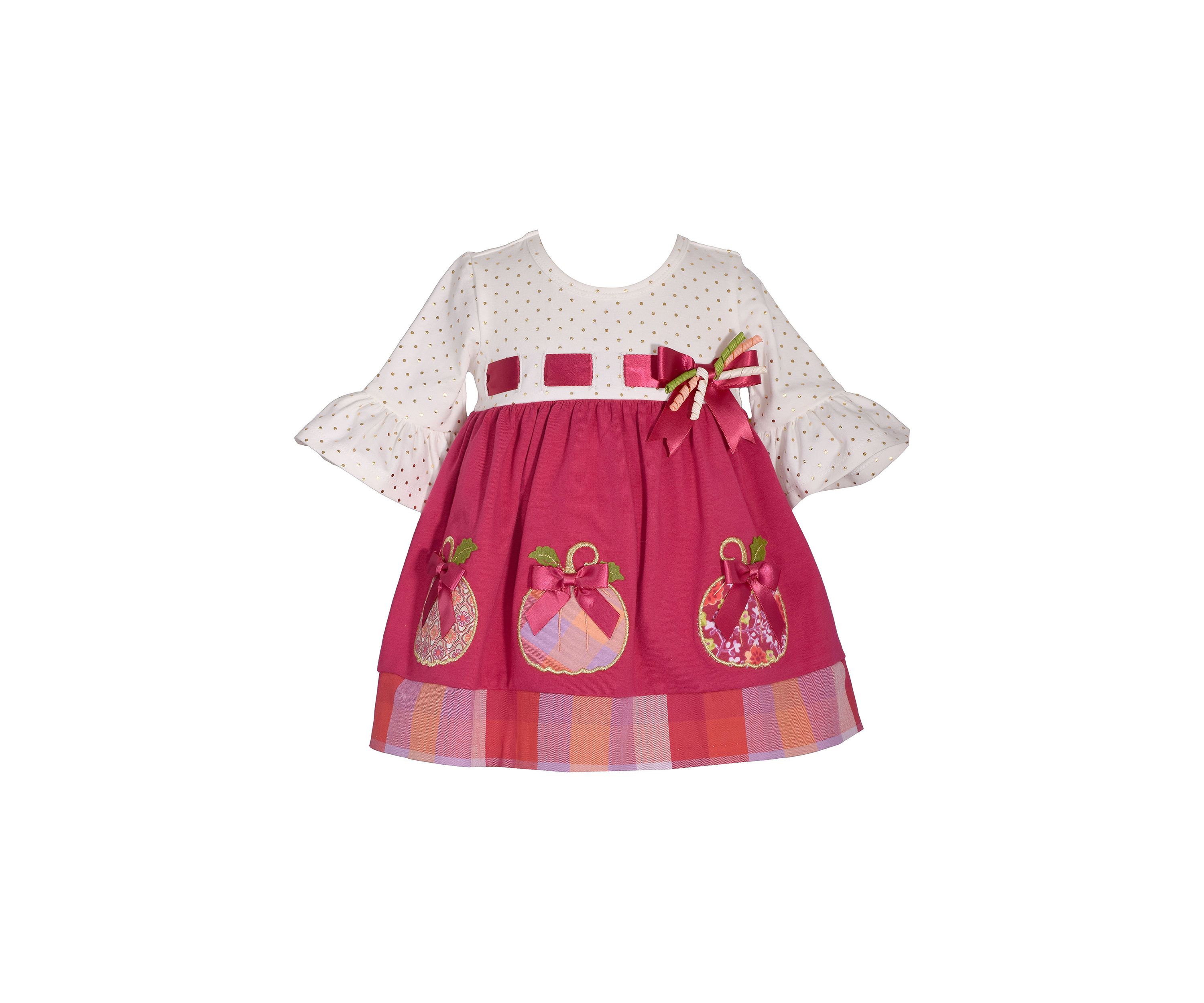 Girls 4-6x Bell Sleeve Foil Print Dress