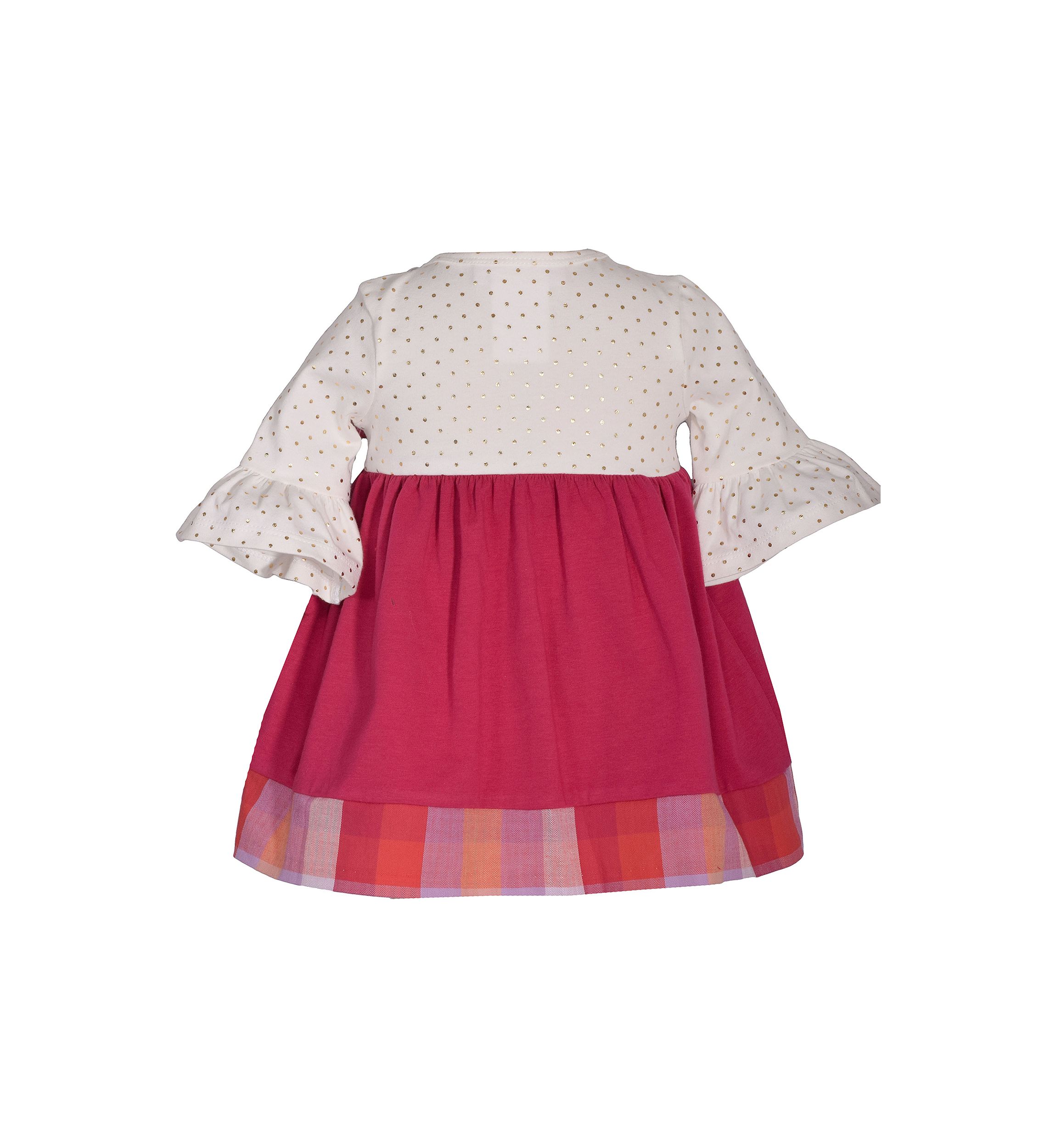 Girls 4-6x Bell Sleeve Foil Print Dress