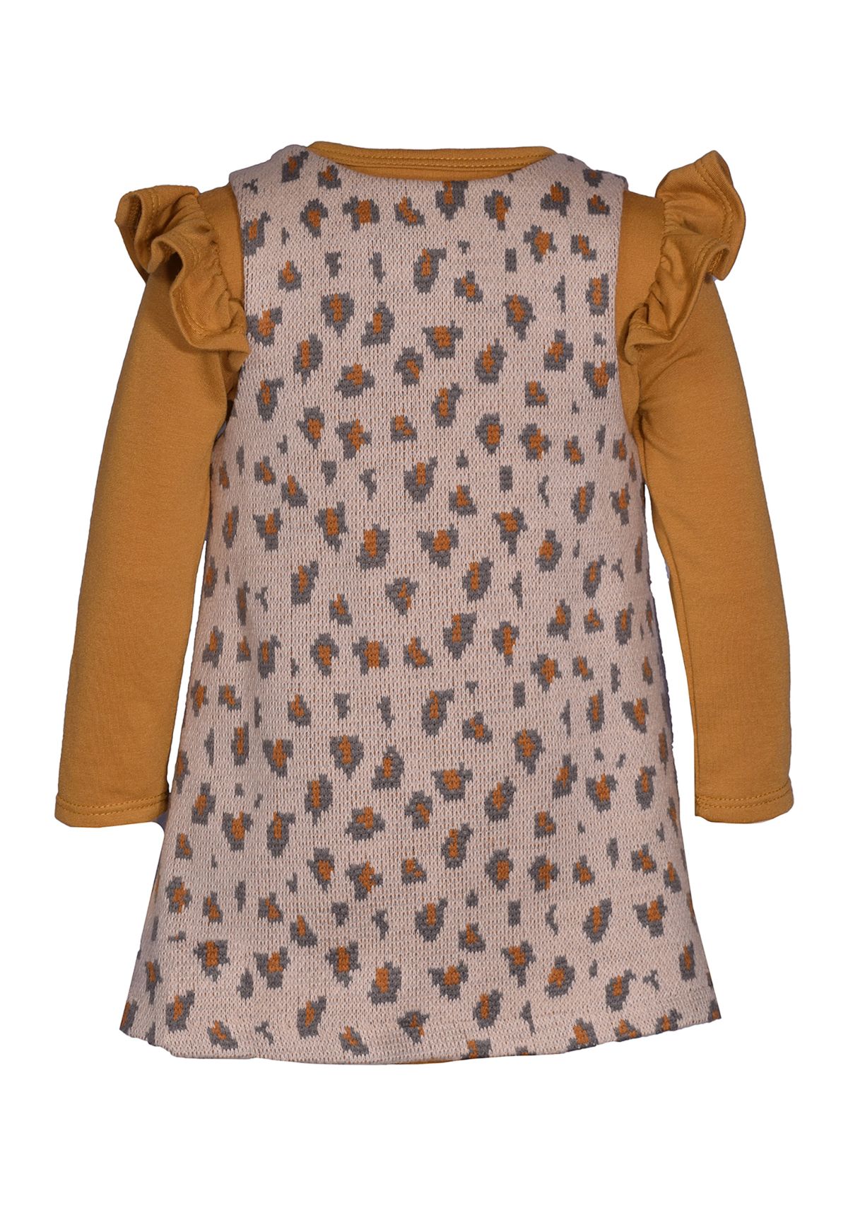 Girls 4-6x Double Knit Animal Printed Jumper Set