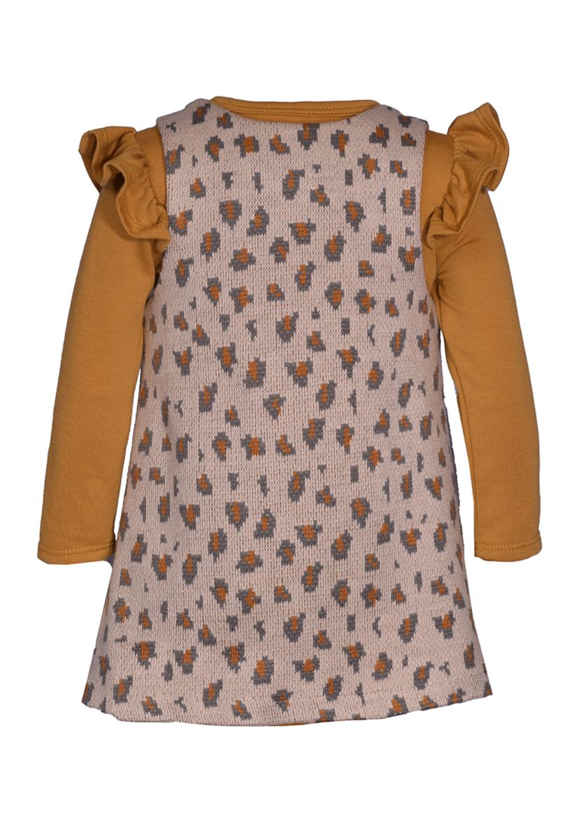 Girls 4-6x Double Knit Animal Printed Jumper Set