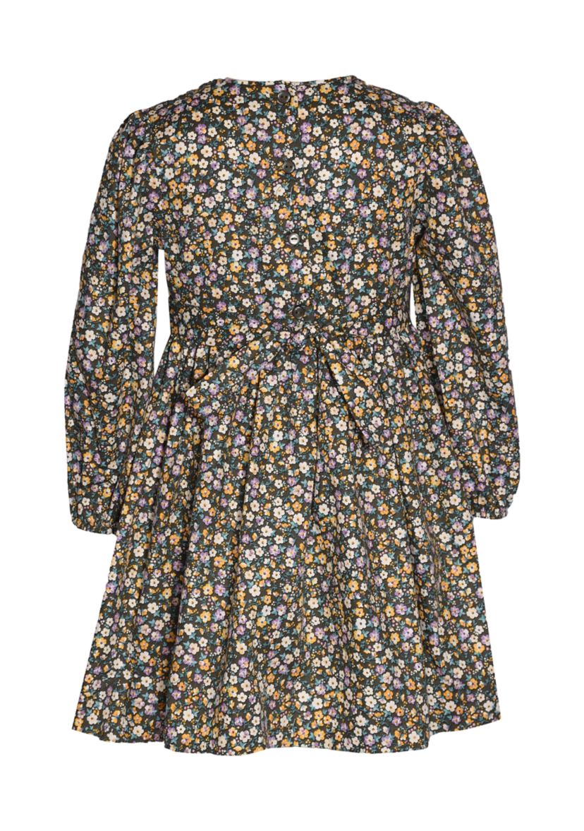 Girls 4-6x Floral Twill Smocked Dress