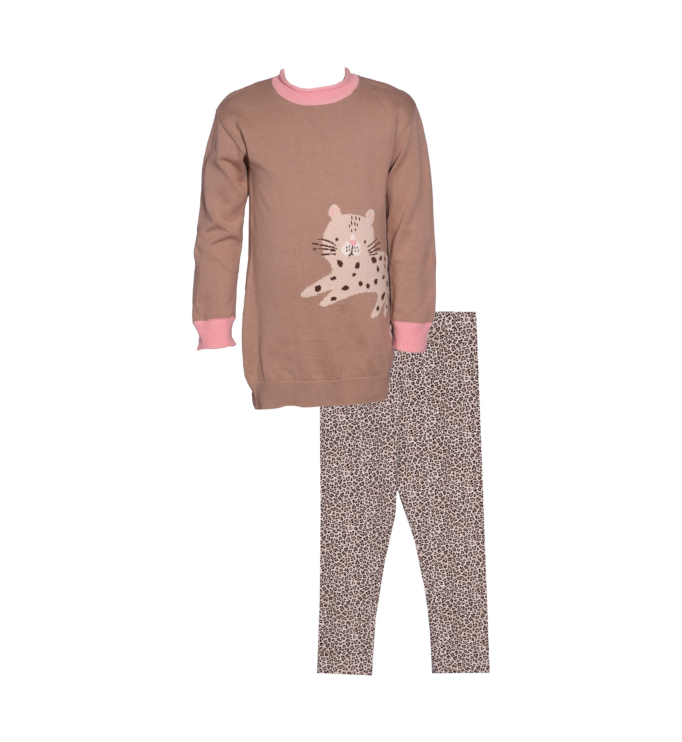 Girls 4-6x Animal Sweater Set