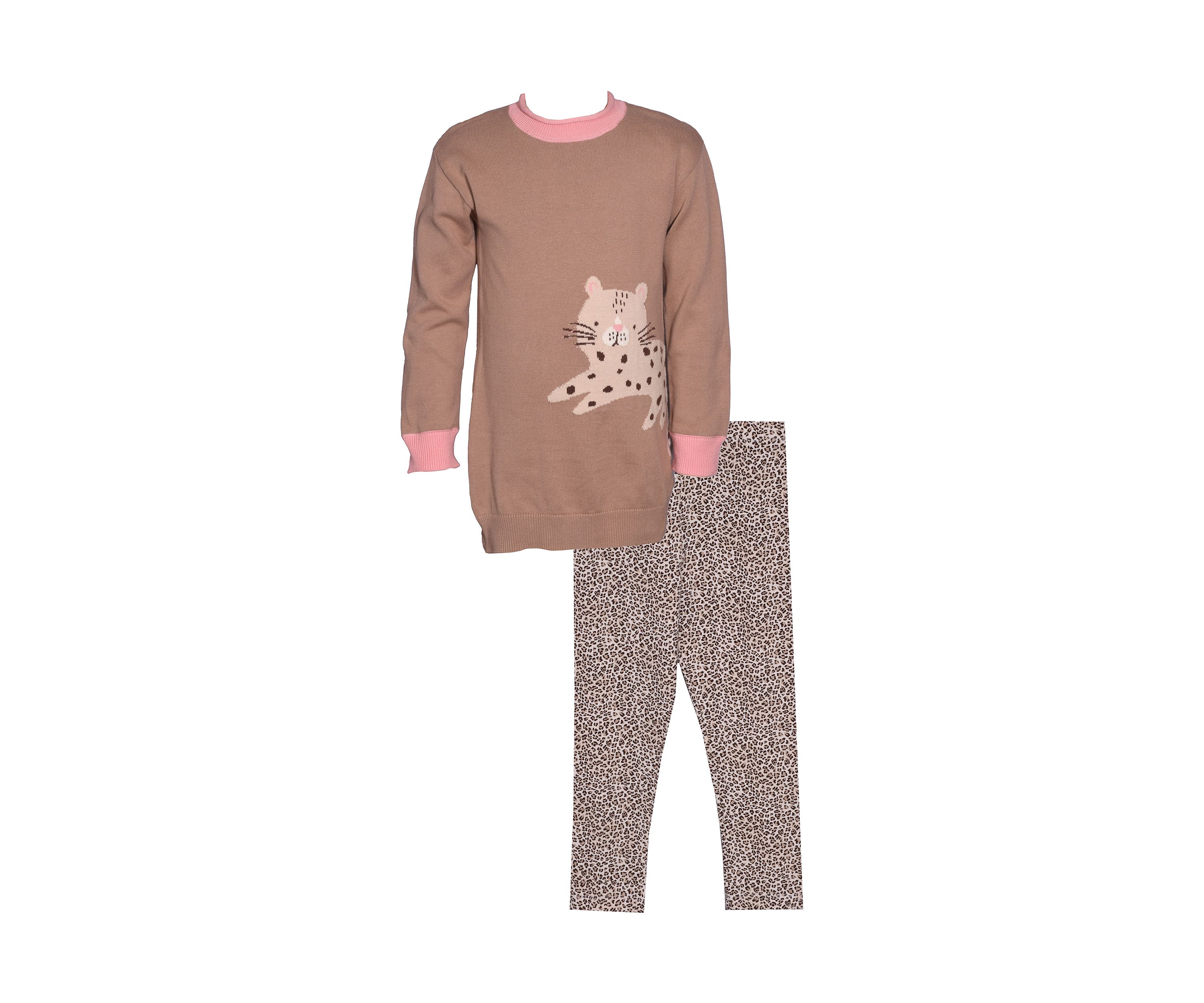 Girls 4-6x Animal Sweater Set