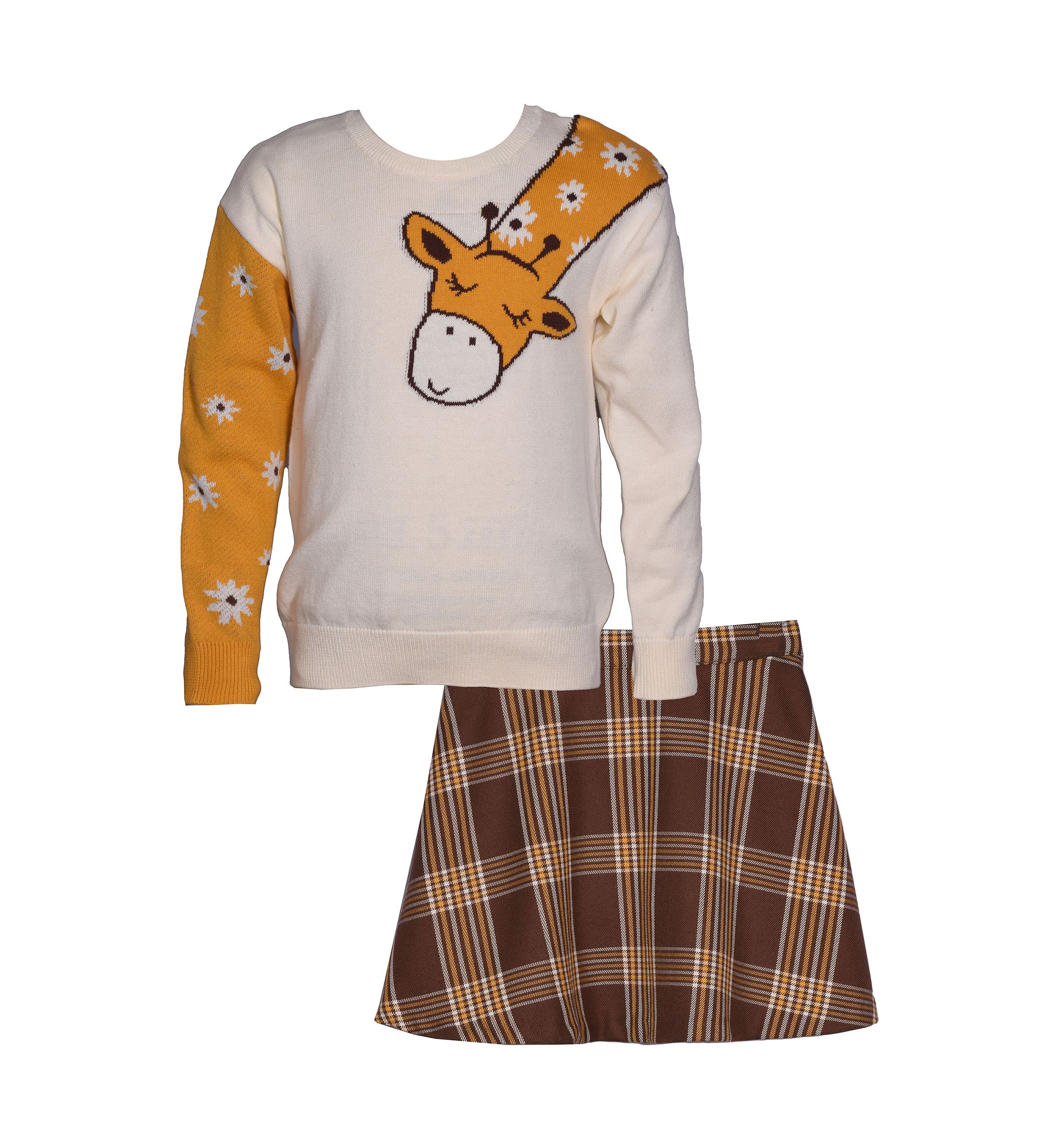 Girls 4-6x Giraffe Sweater Set