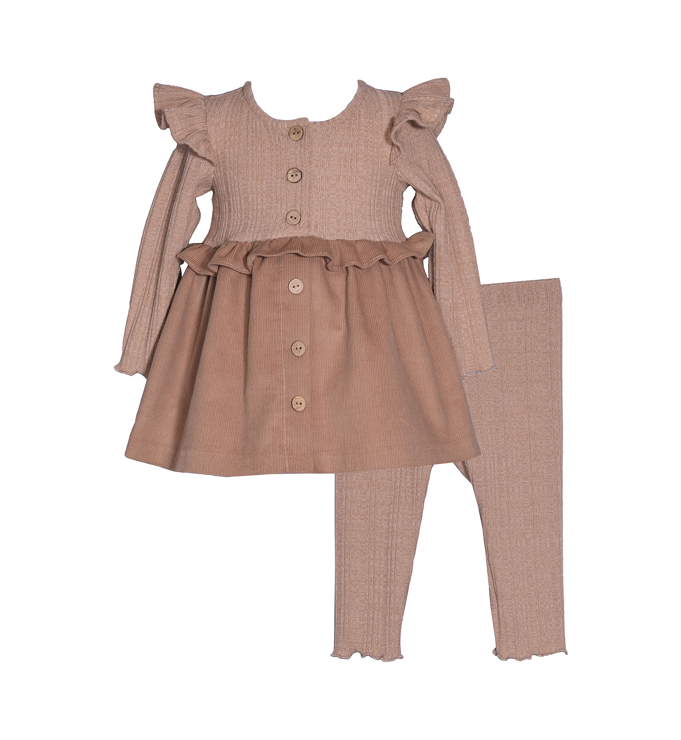 Girls 4-6x Rib Knit Leggings Set