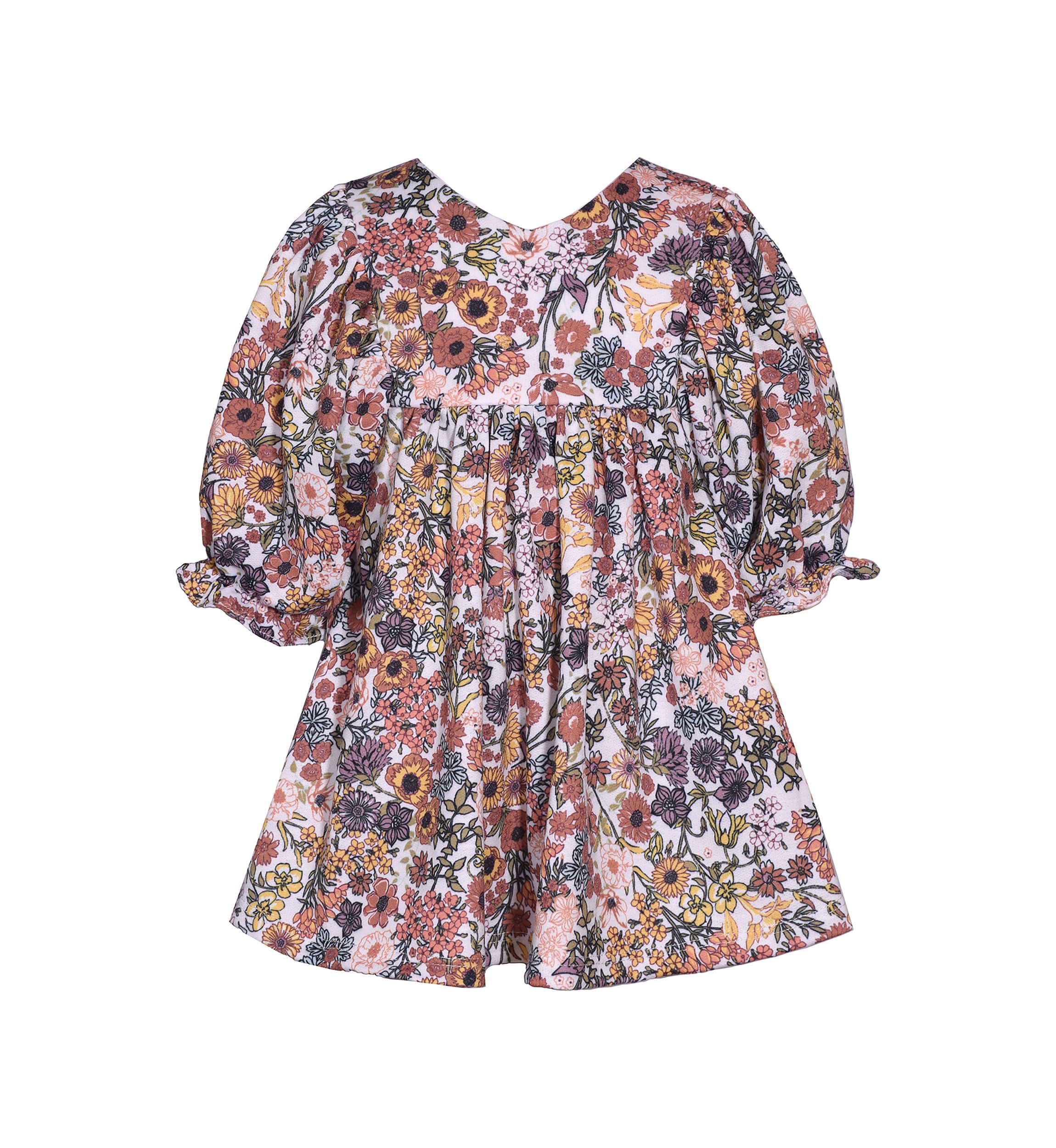 Girls 4-6x Floral Printed Knit Dress
