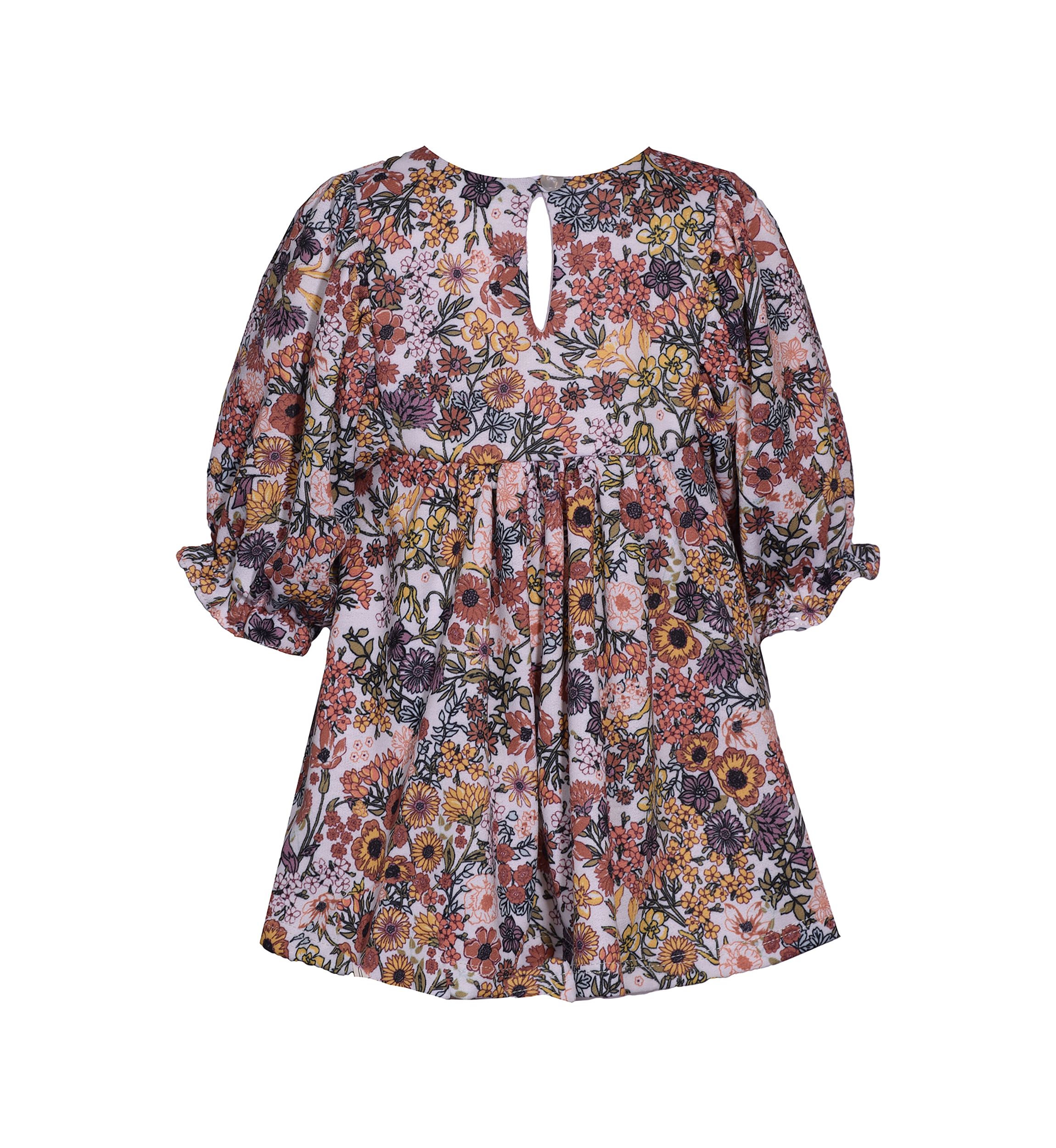 Girls 4-6x Floral Printed Knit Dress
