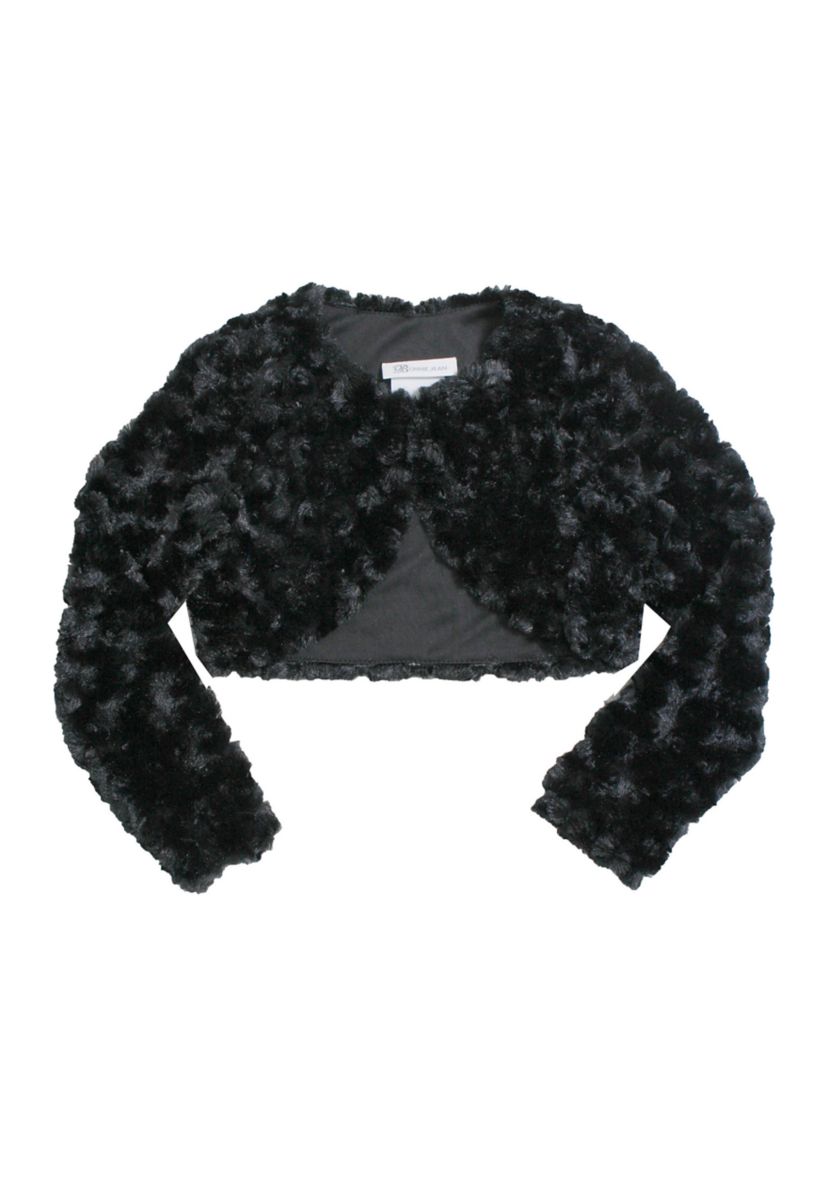 Girls 4-6x Faux Fur Cardigan