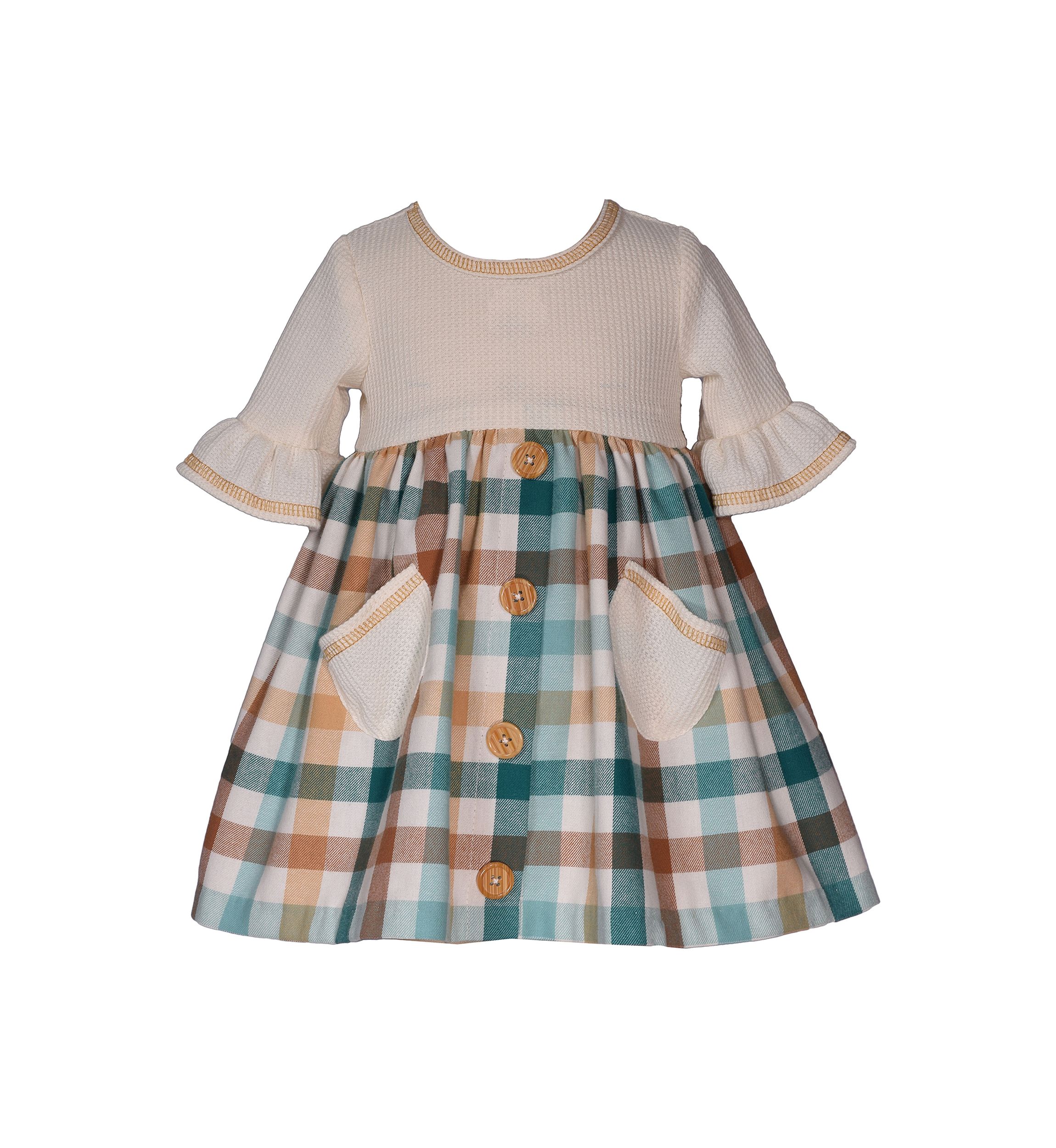 Girls 4-6x Pocket Babydoll Dress