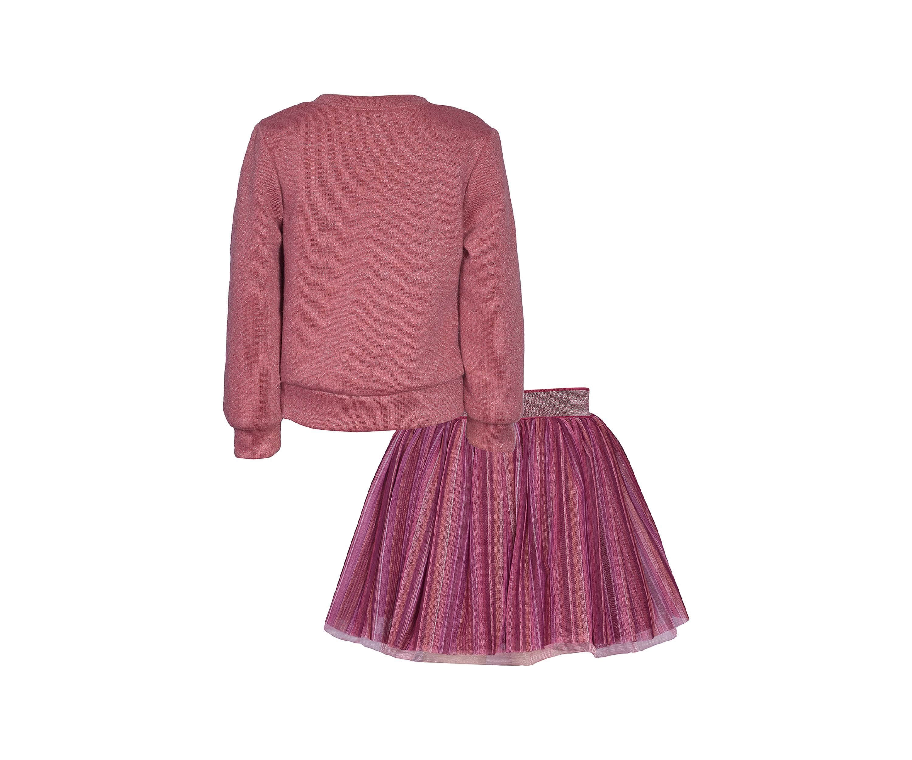 Girls 4-6x Butterfly Embroidered Sweater and Skirt Set