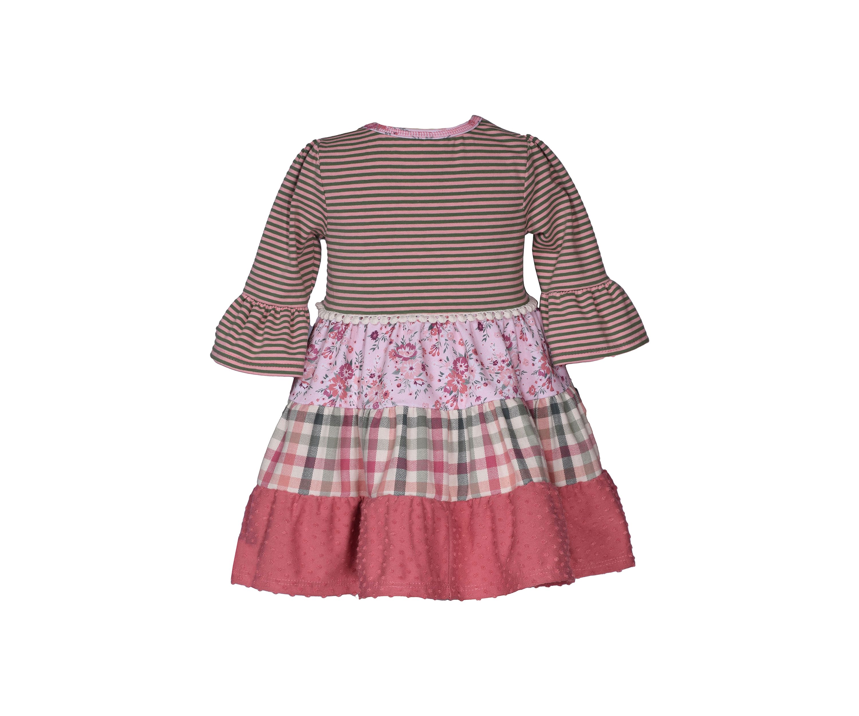Girls 4-6x Mash Up Printed Dress
