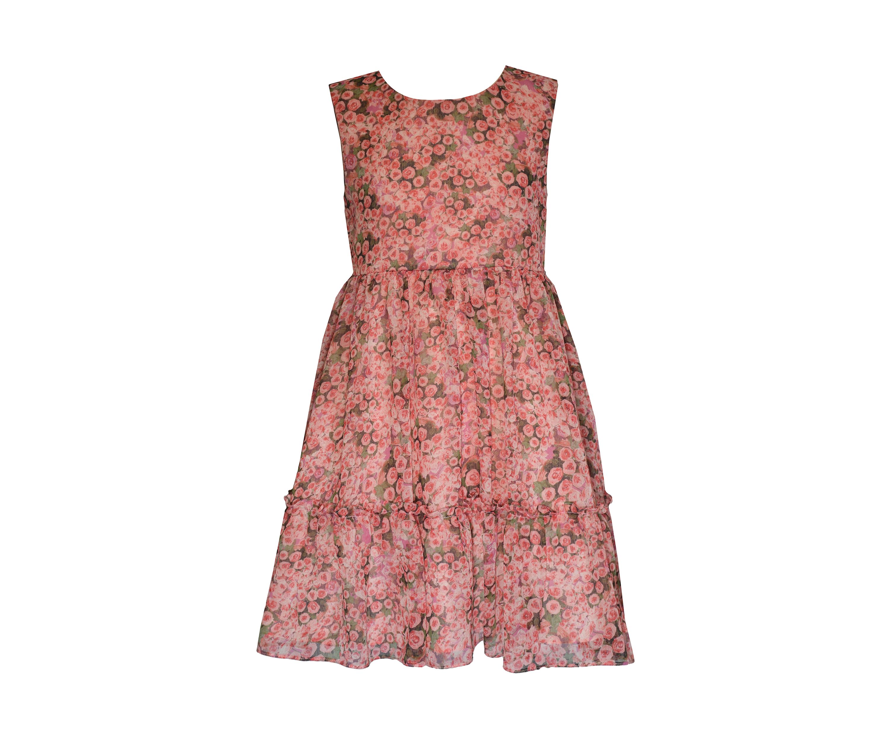  Girls 4-6x Floral Dress and Solid Cardigan Set