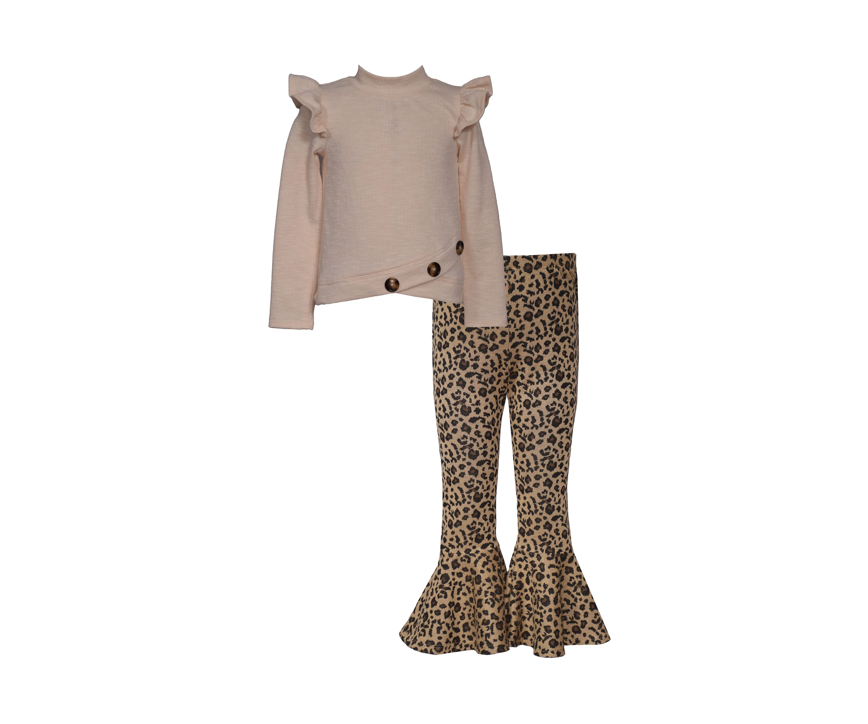 Girls 4-6x Flutter Sweater and Leggings Set
