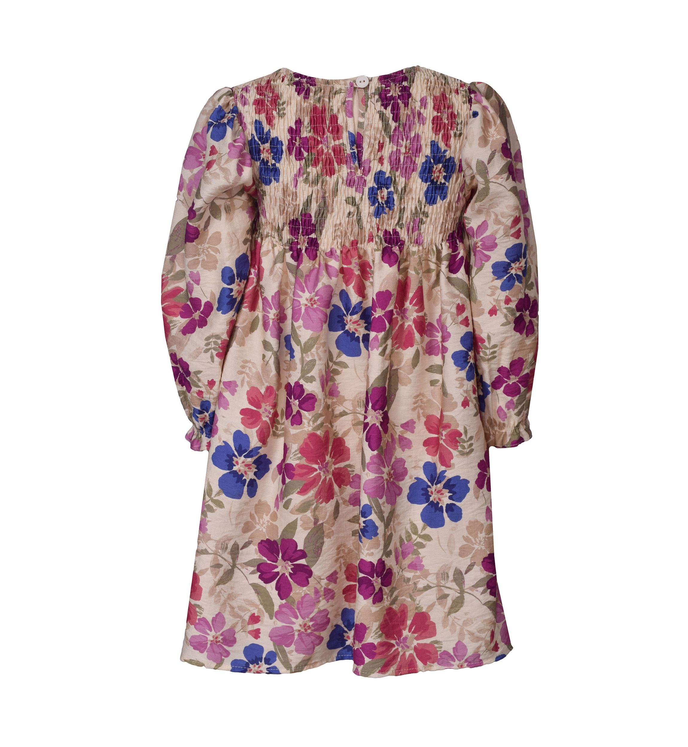 Girls 4-6x Floral Smock Top Dress