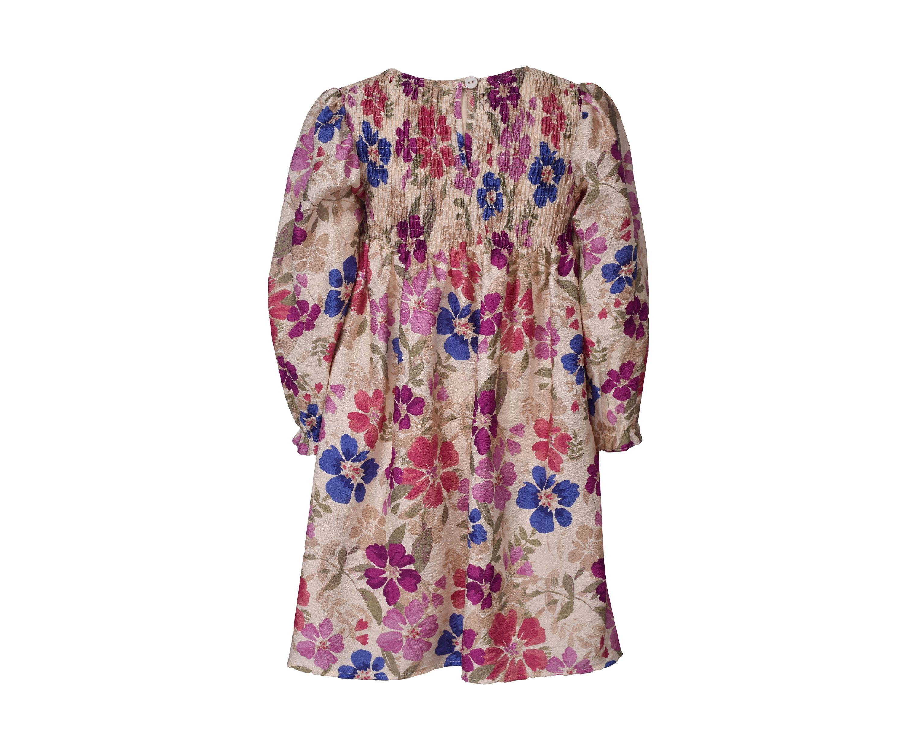 Girls 4-6x Floral Smock Top Dress