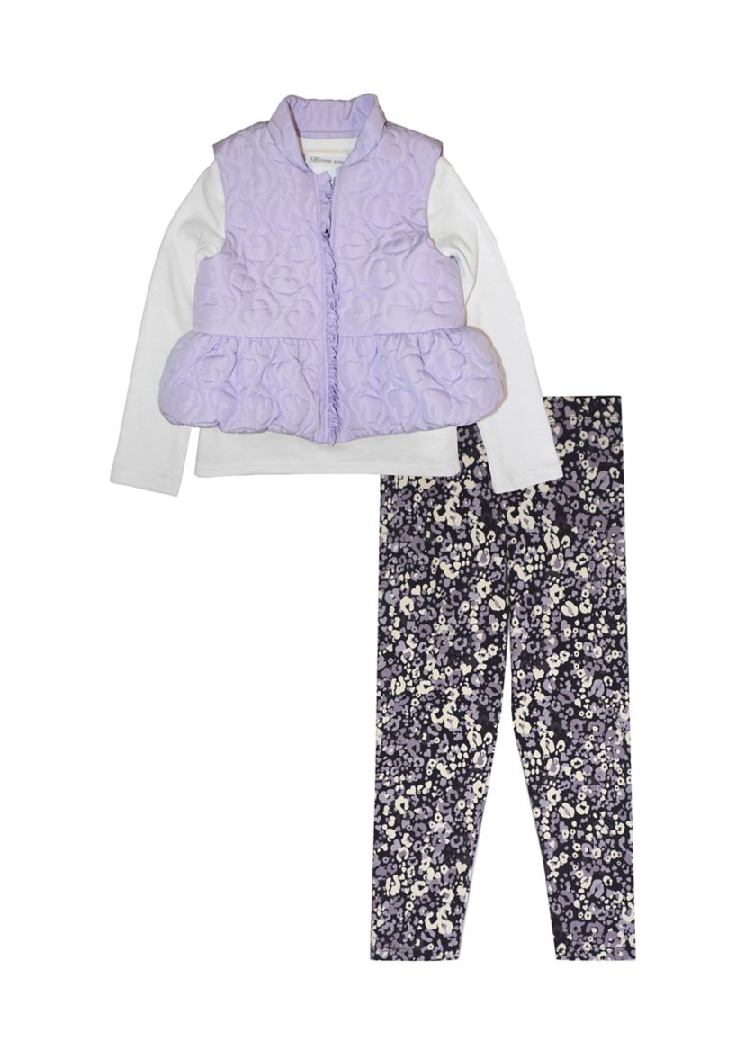 Girls 4-6x Vest Set 