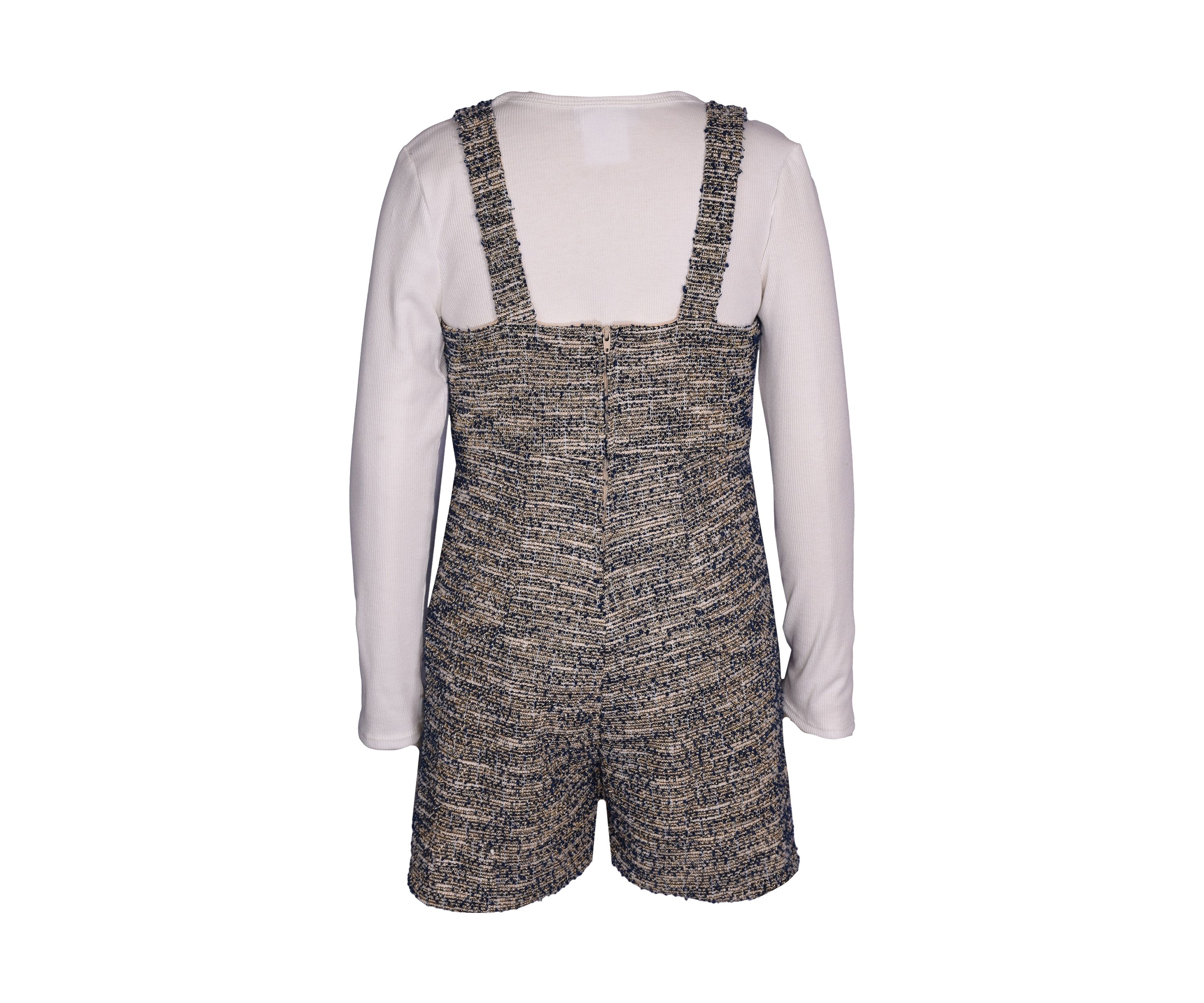 Girls 7-16 Rib Knit Boucle Jumper