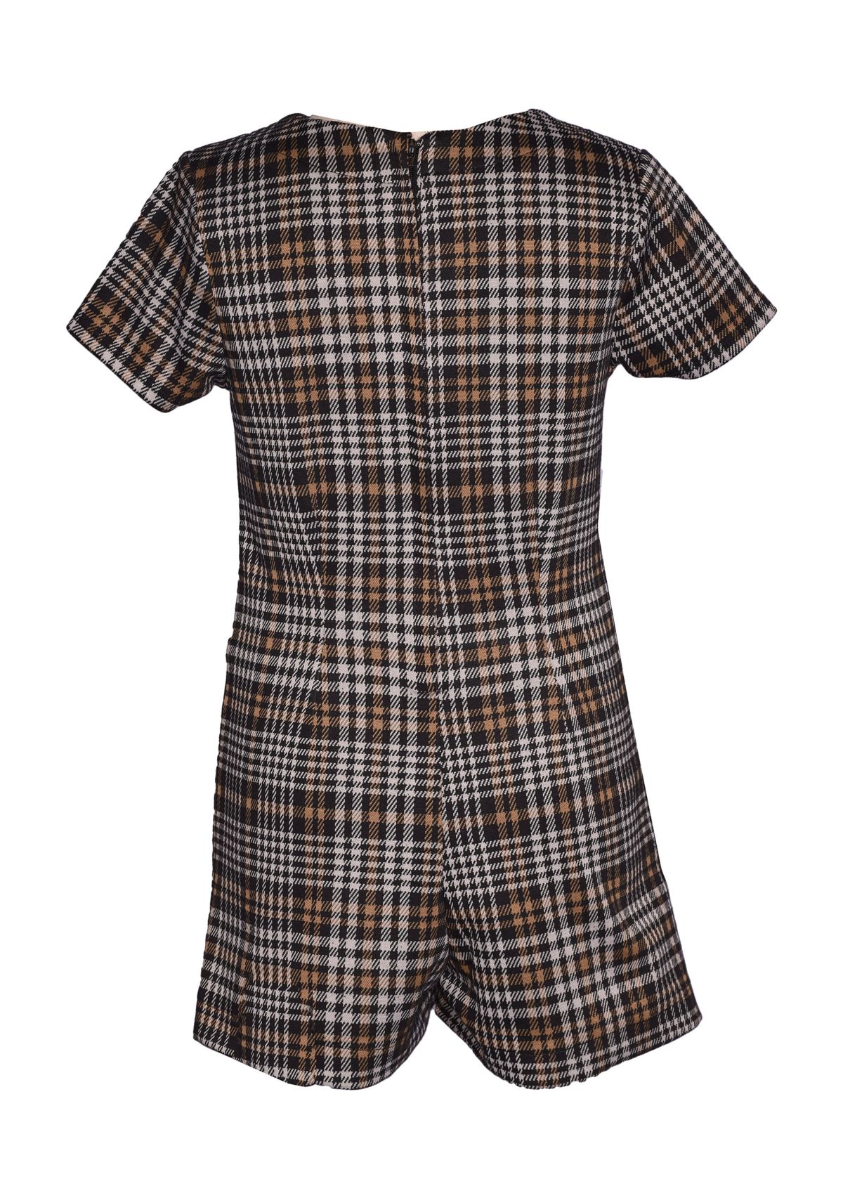 Girls 7-16 Double Knit Plaid Dress