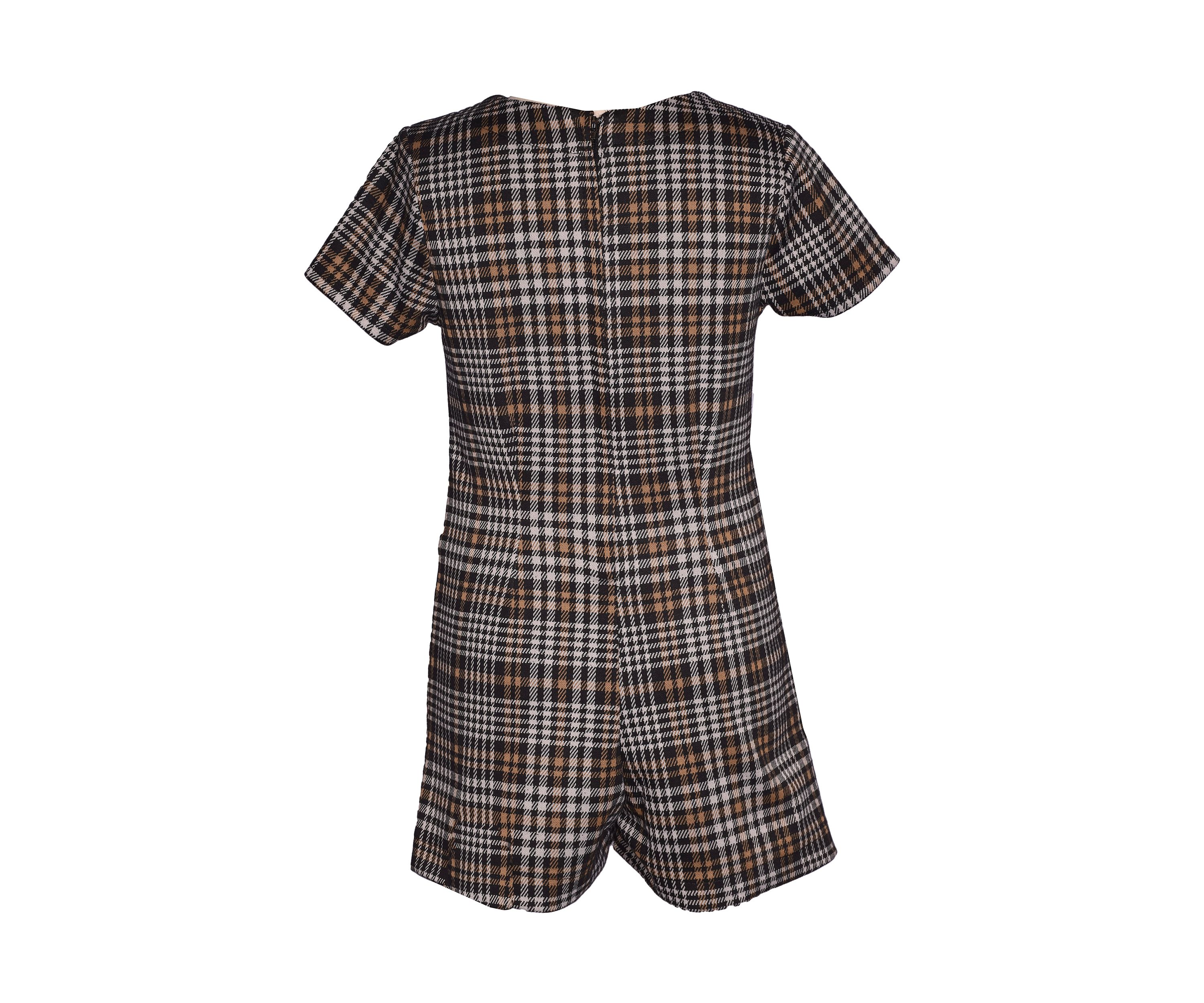 Girls 7-16 Double Knit Plaid Dress