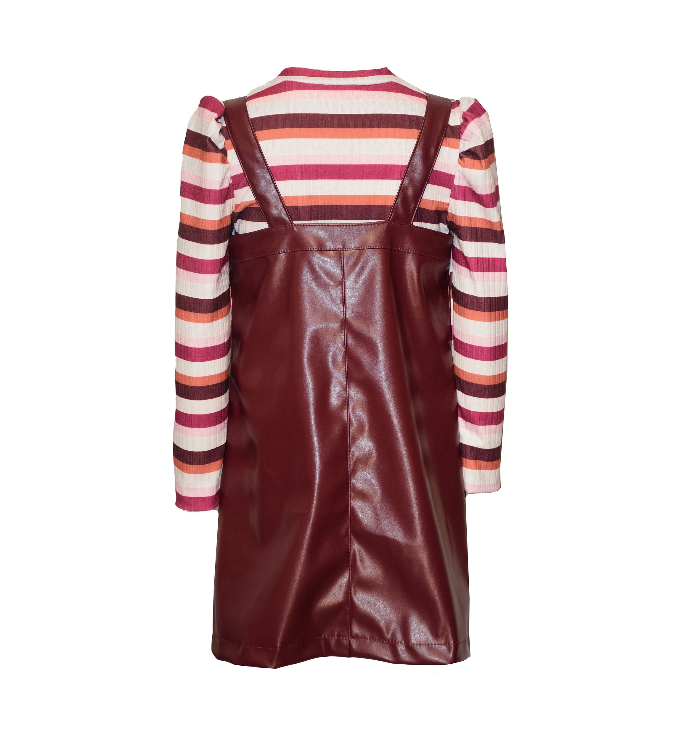 Girls 7-16 Pleather Jumper Set