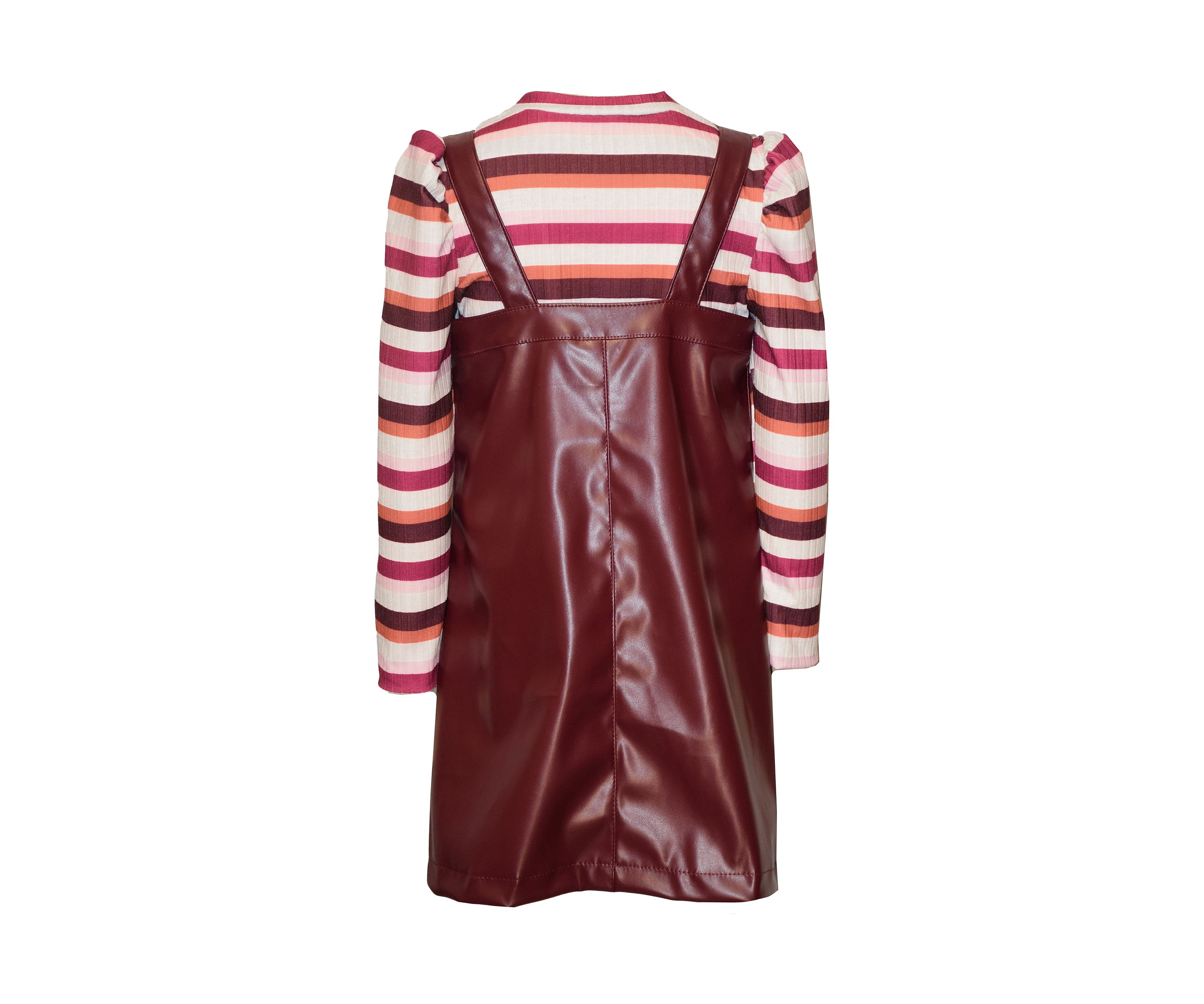 Girls 7-16 Pleather Jumper Set