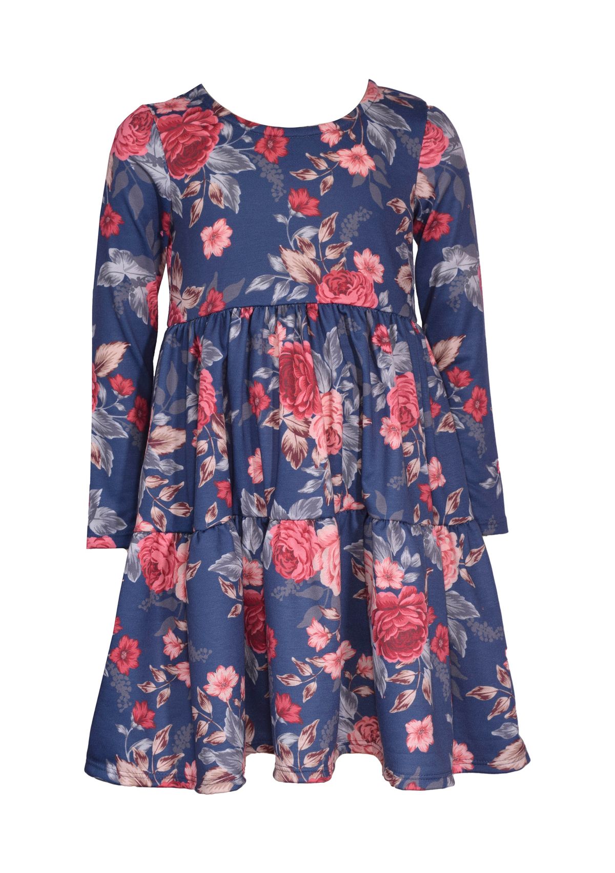 Girls 7-16 Button Front Cardigan Printed Dress