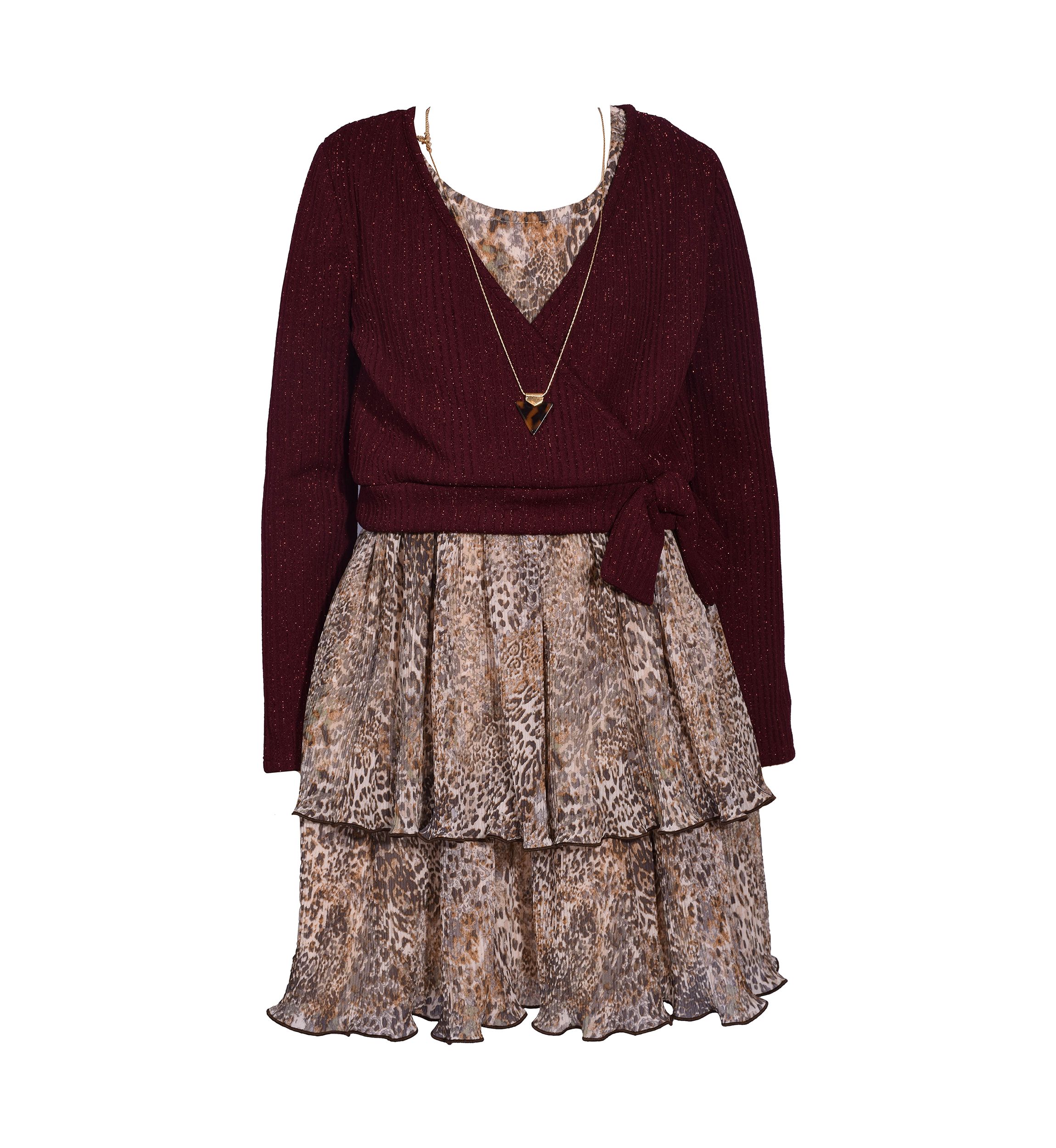 Girls 7-16 Ballet Sweater and Dress Set