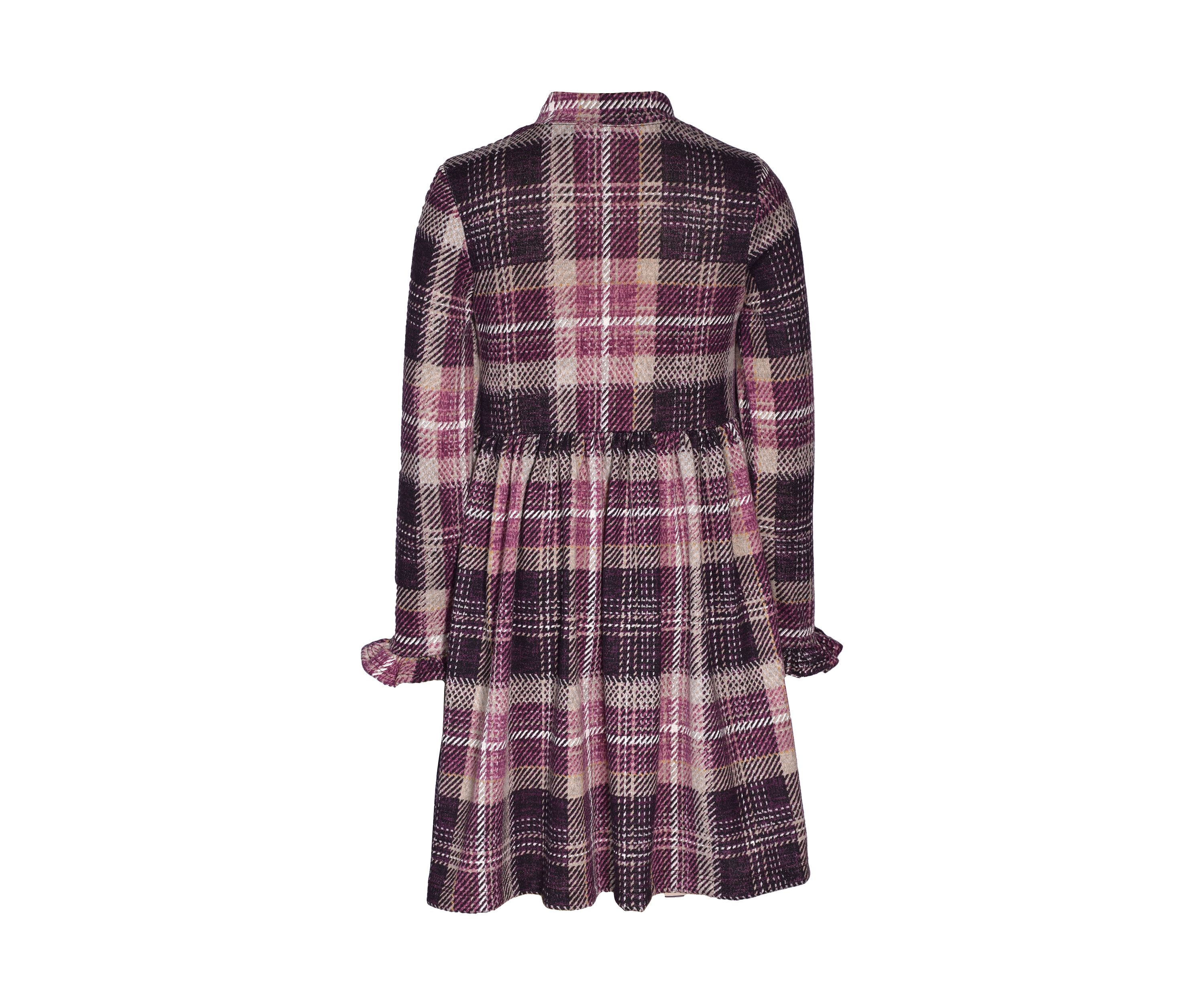 Girls 7-16 Double Knit Printed Dress with Bag