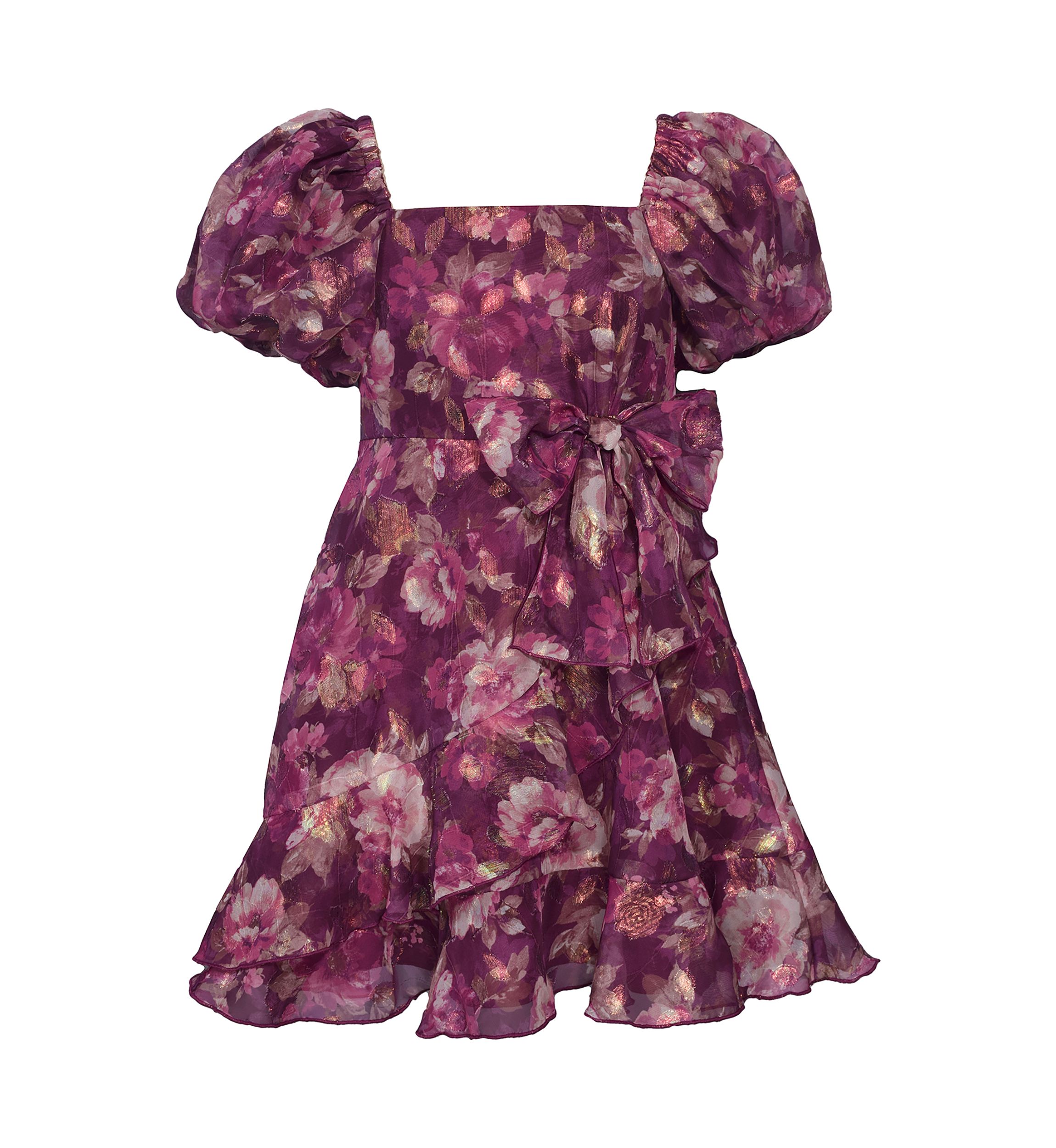 Girls 7-16 Floral Printed Dress
