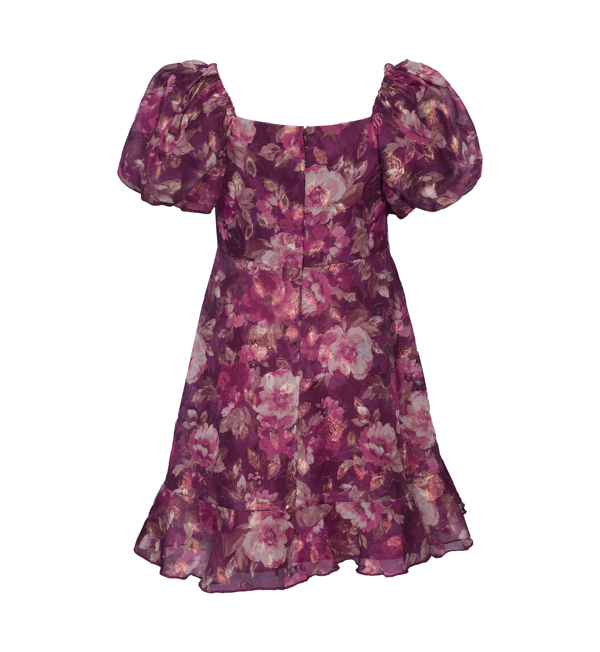 Girls 7-16 Floral Printed Dress