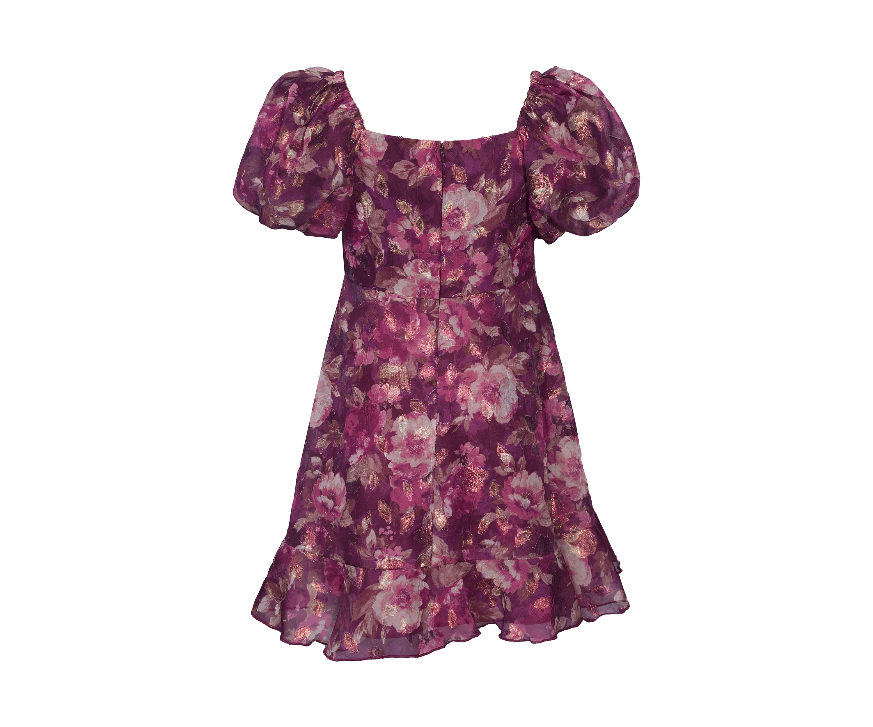Girls 7-16 Floral Printed Dress