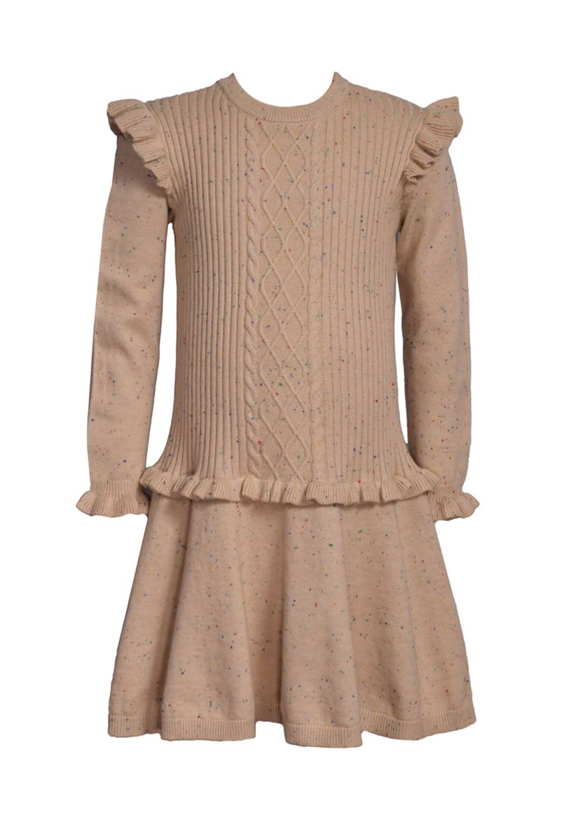 Girls 7-16 Cable Knit Sweater Dress