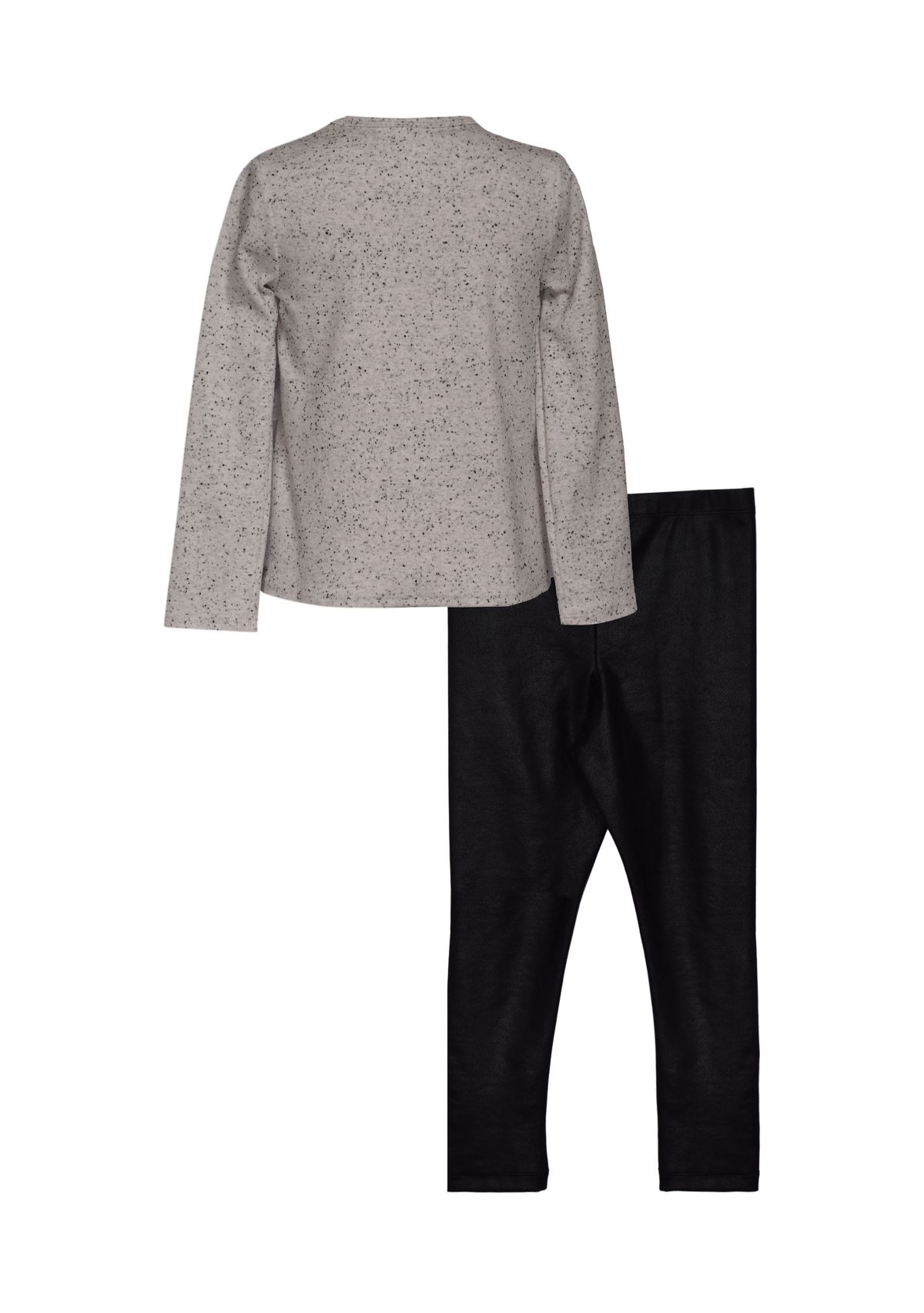 Girls 7-16 Speckle Printed Top and Leggings Set