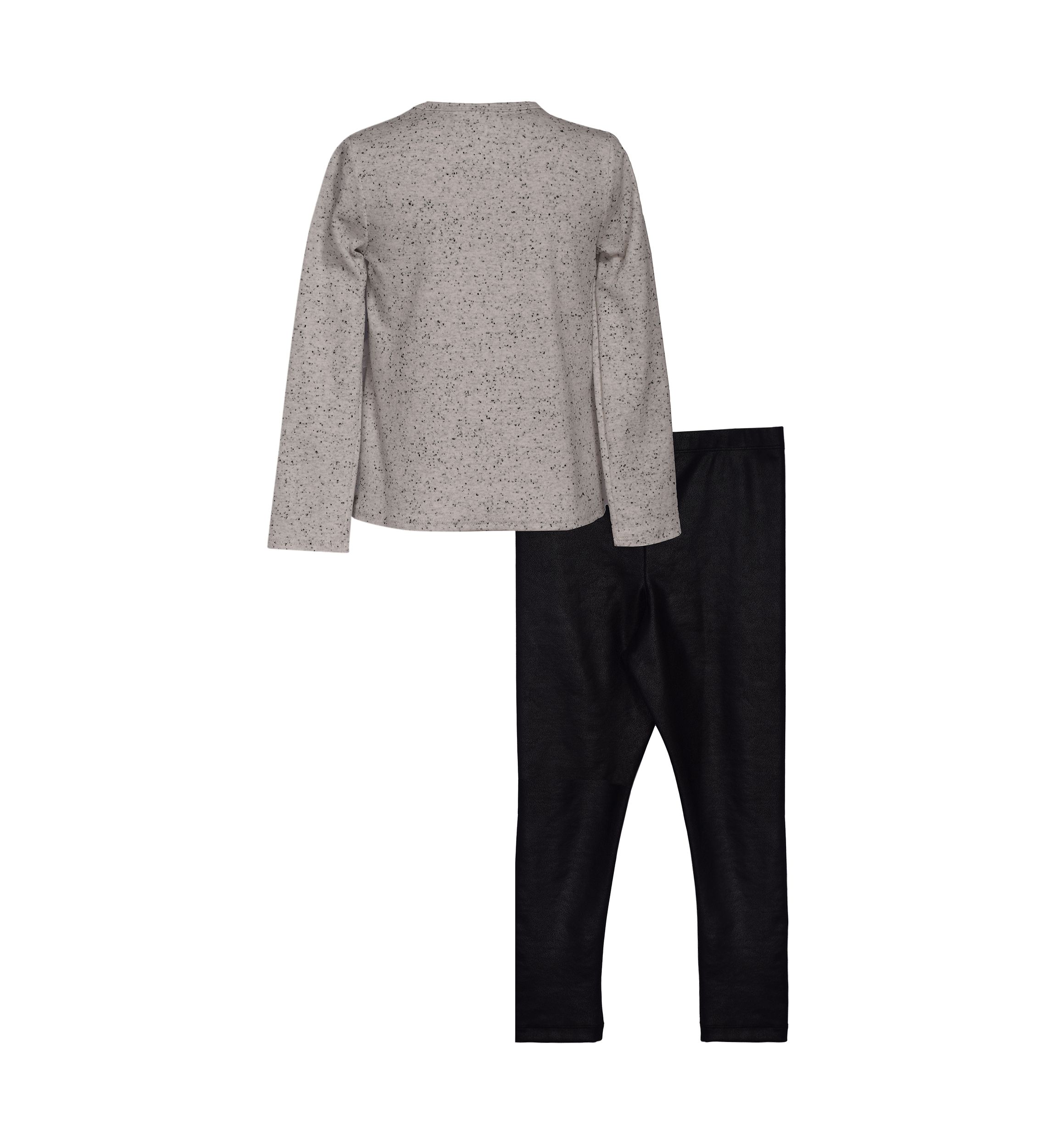 Girls 7-16 Speckle Printed Top and Leggings Set